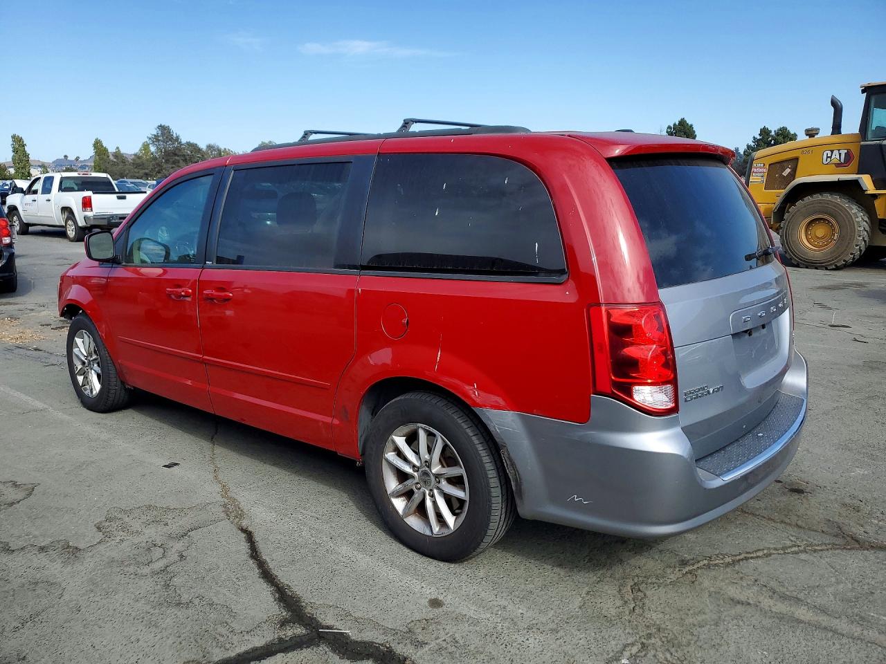 2014 Dodge Grand Caravan Sxt Red vin: 2C4RDGCG3ER212532