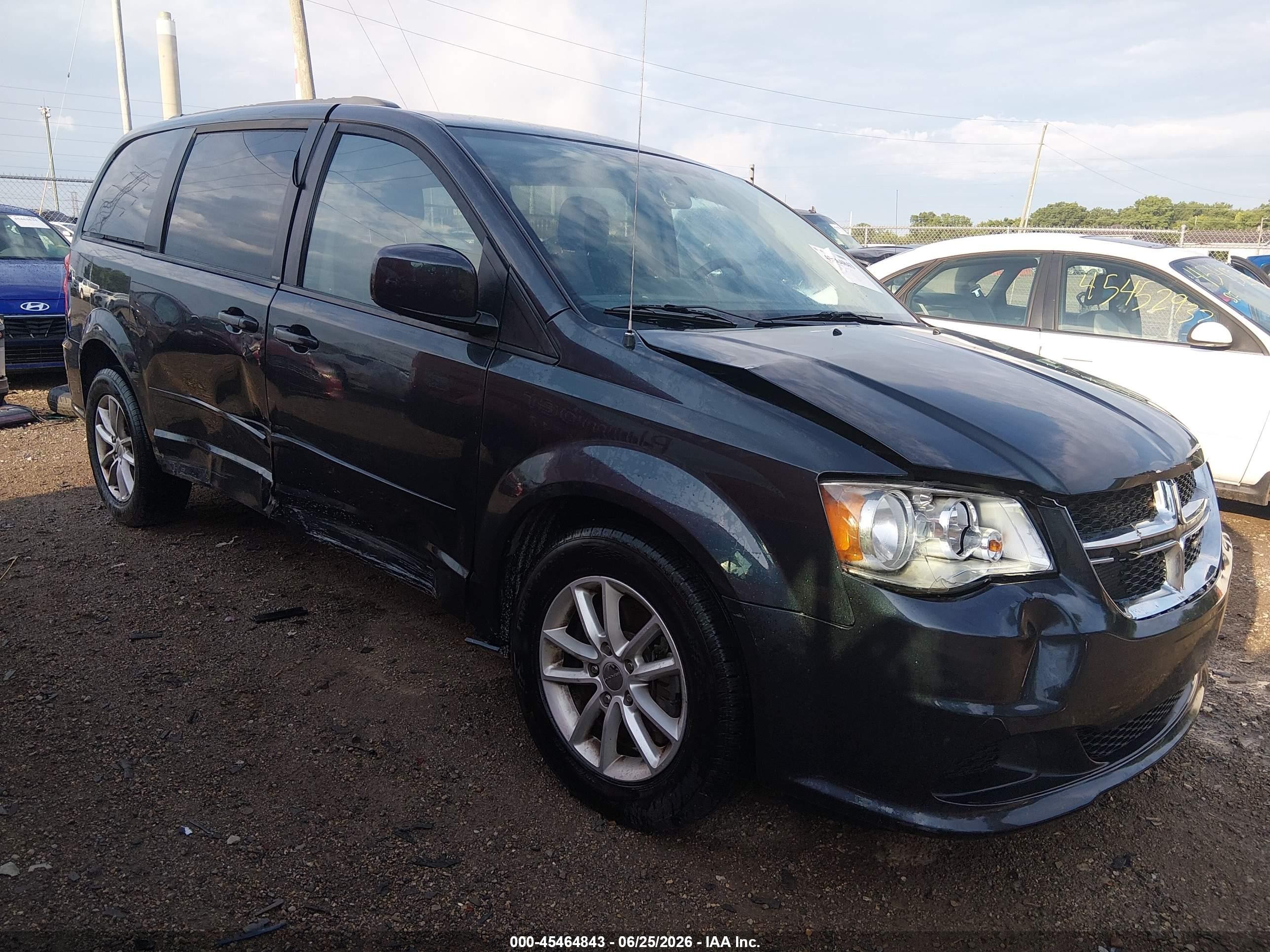 2014 Dodge Grand Caravan Sxt Black vin: 2C4RDGCG3ER213275