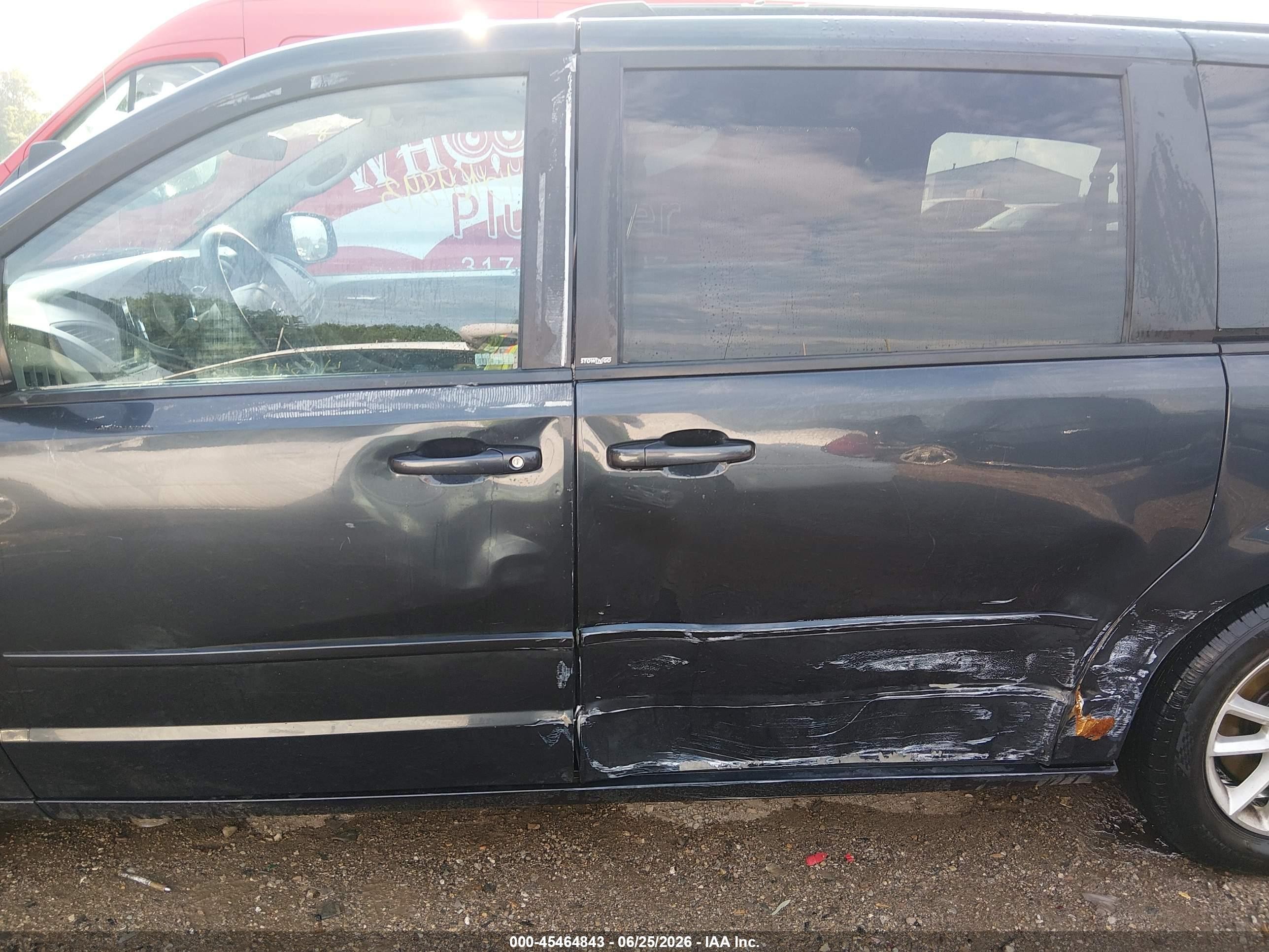2014 Dodge Grand Caravan Sxt Black vin: 2C4RDGCG3ER213275