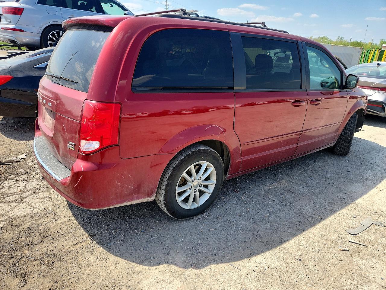 2014 Dodge Grand Caravan Sxt Burgundy vin: 2C4RDGCG3ER213616