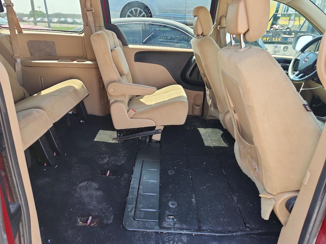 2014 Dodge Grand Caravan Sxt Burgundy vin: 2C4RDGCG3ER213616
