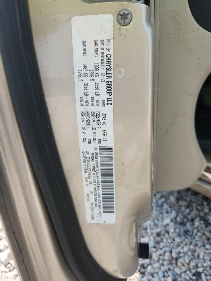 2014 Dodge Grand Caravan Sxt Gold vin: 2C4RDGCG3ER253386