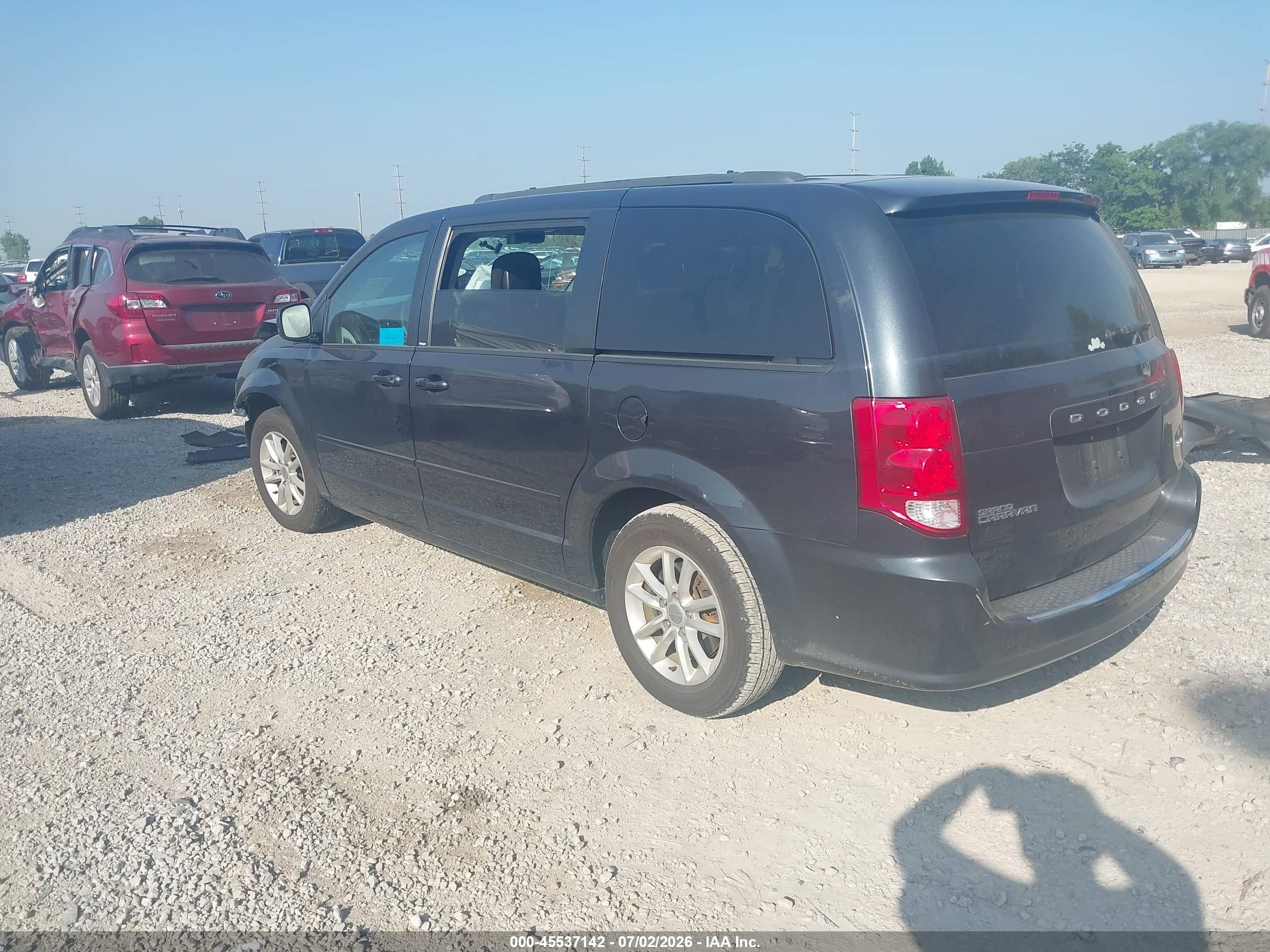 2014 Dodge Grand Caravan Sxt Black vin: 2C4RDGCG3ER258250