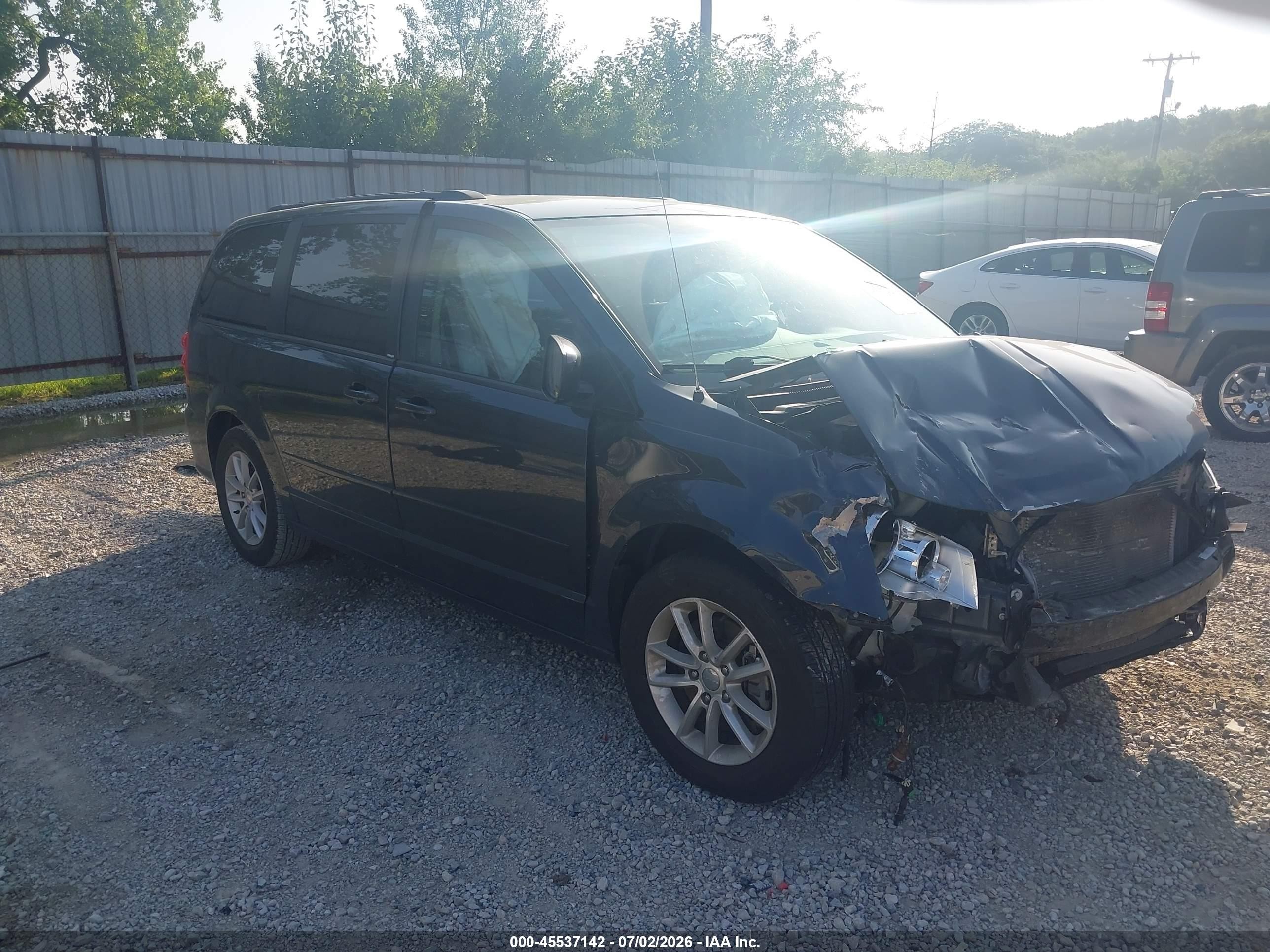 2014 Dodge Grand Caravan Sxt Black vin: 2C4RDGCG3ER258250