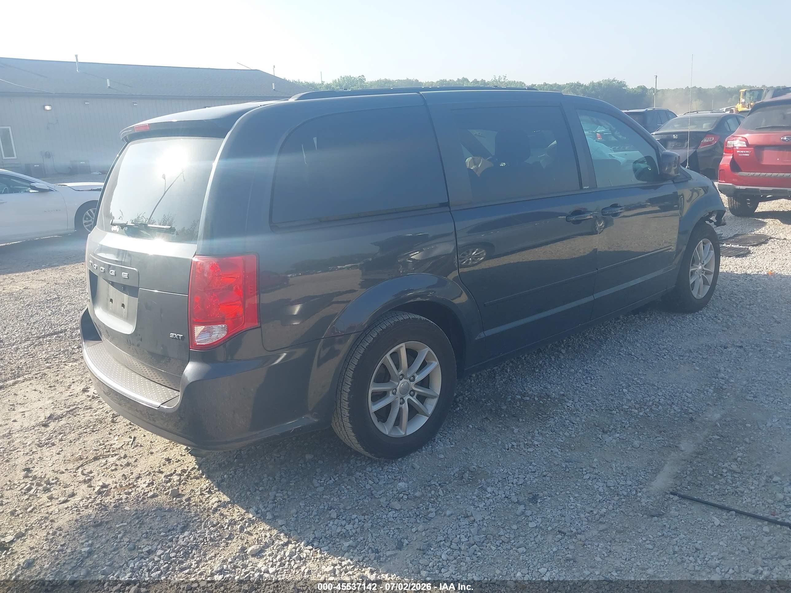 2014 Dodge Grand Caravan Sxt Black vin: 2C4RDGCG3ER258250