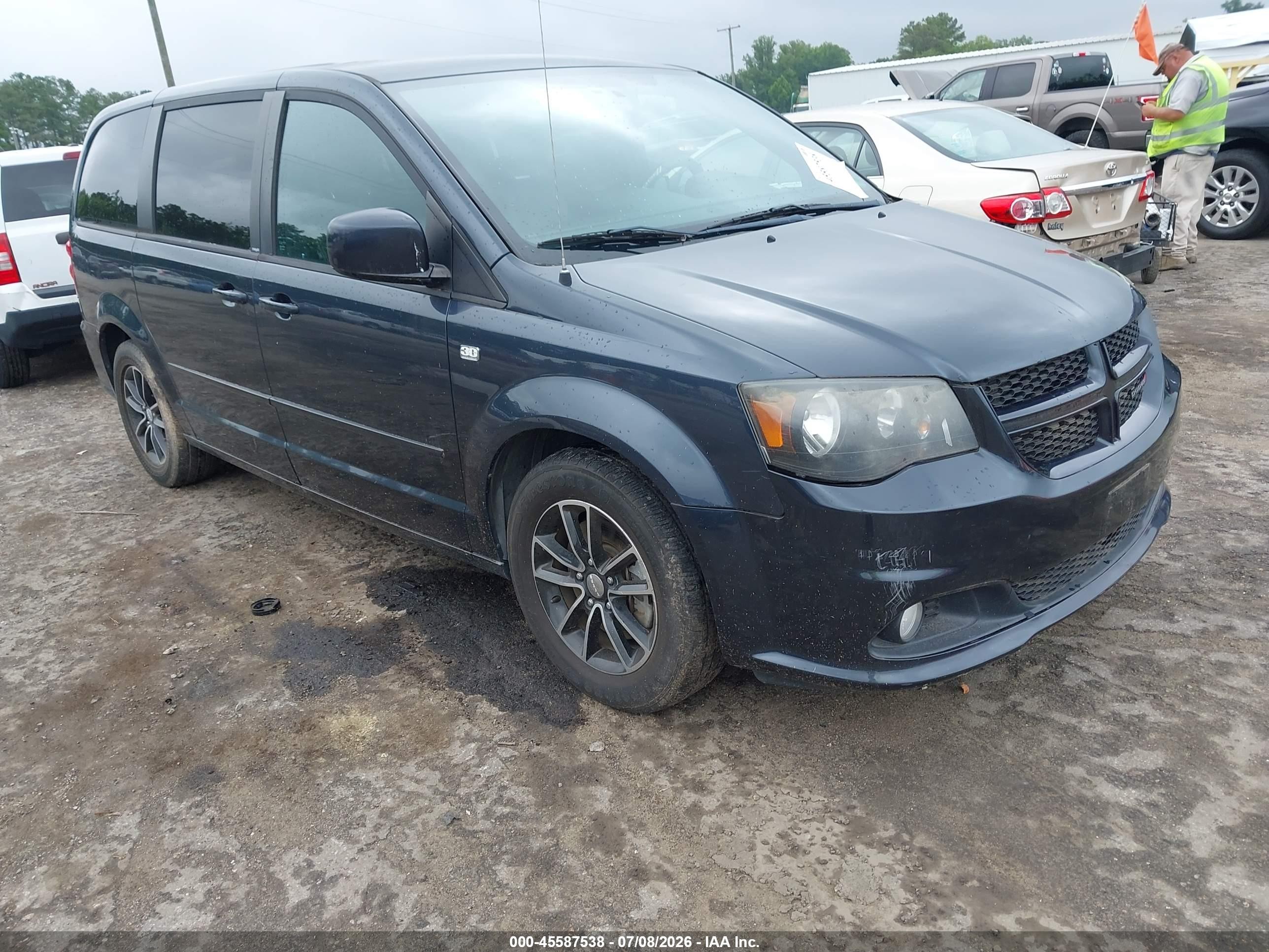 2014 Dodge Grand Caravan Sxt 30th Anniversary Black vin: 2C4RDGCG3ER298764
