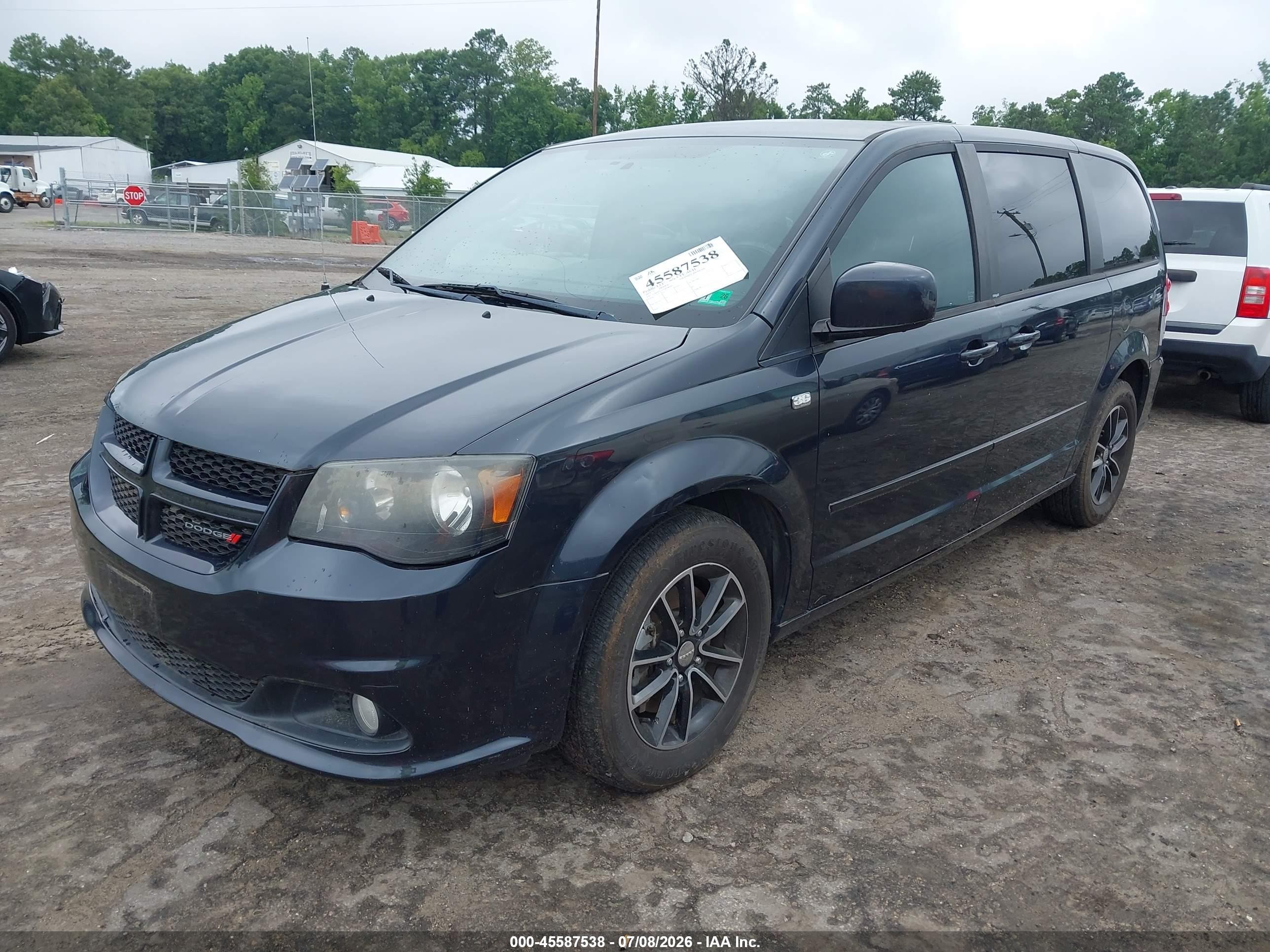 2014 Dodge Grand Caravan Sxt 30th Anniversary Black vin: 2C4RDGCG3ER298764