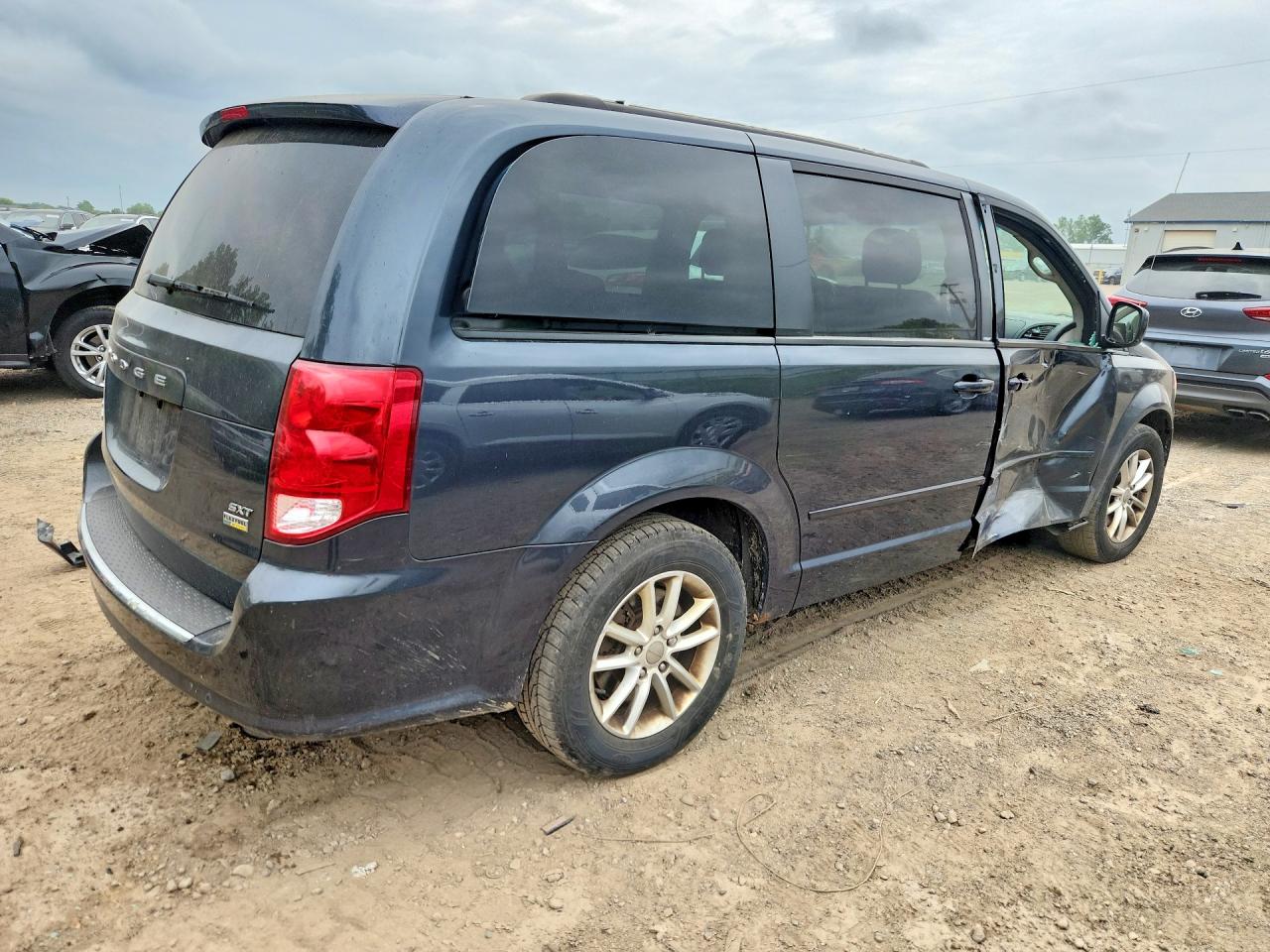 2014 Dodge Grand Caravan Sxt Blue vin: 2C4RDGCG3ER321623