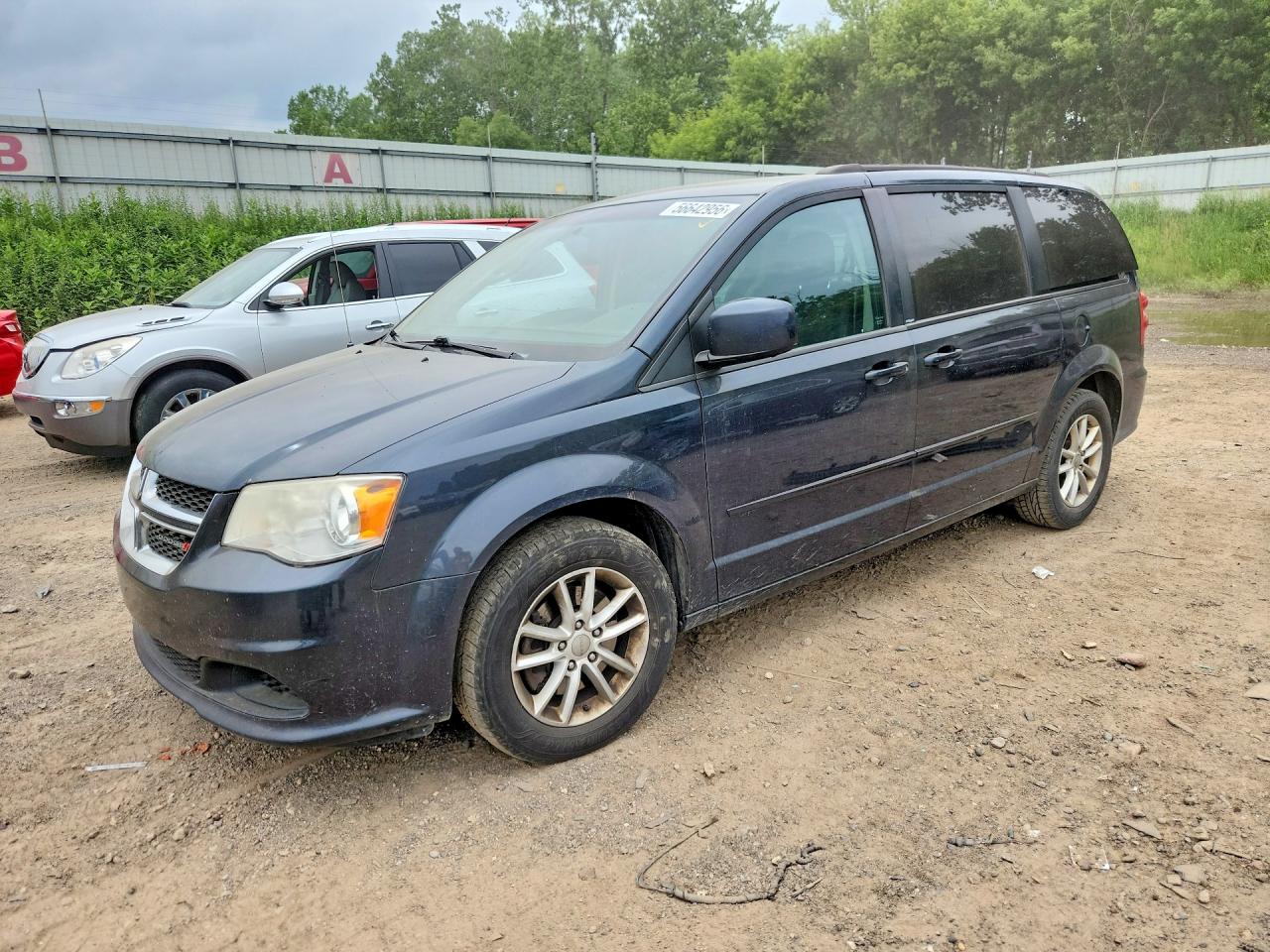 2014 Dodge Grand Caravan Sxt Blue vin: 2C4RDGCG3ER321623