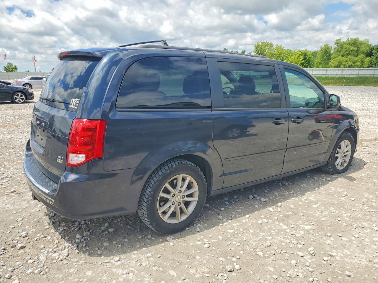 2014 Dodge Grand Caravan Sxt Blue vin: 2C4RDGCG3ER356369
