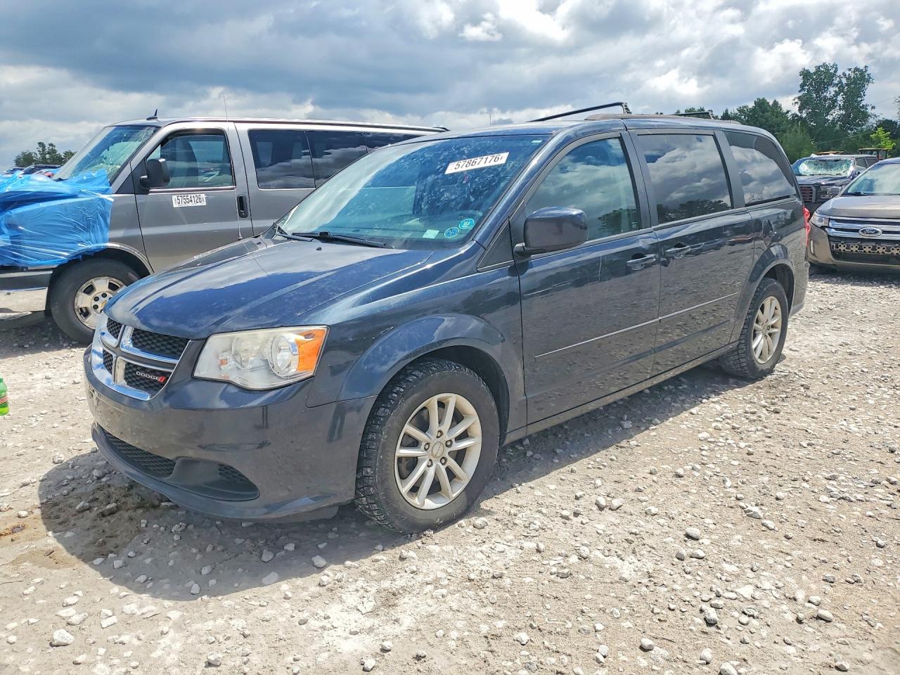 2014 Dodge Grand Caravan Sxt Blue vin: 2C4RDGCG3ER356369