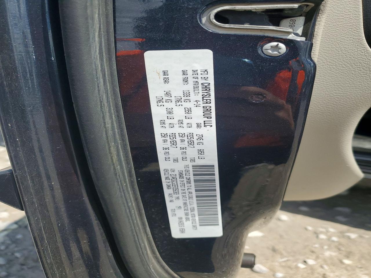 2014 Dodge Grand Caravan Sxt Blue vin: 2C4RDGCG3ER356369