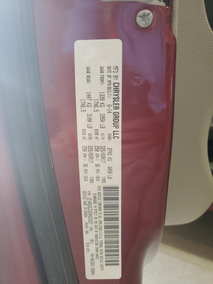 2014 Dodge Grand Caravan Sxt Red vin: 2C4RDGCG3ER422337