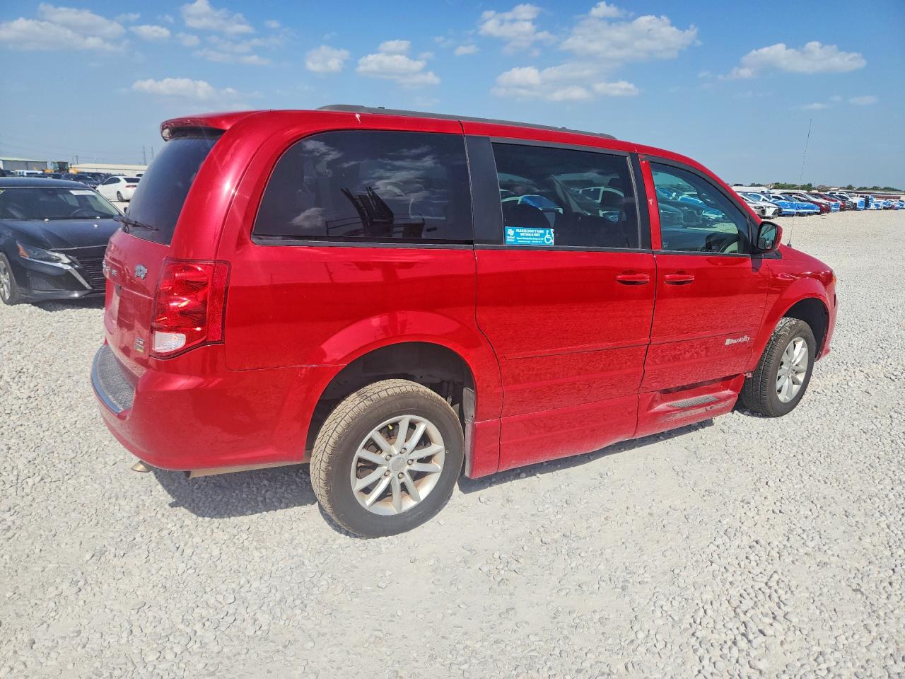 2015 Dodge Grand Caravan Sxt Red vin: 2C4RDGCG3FR540728