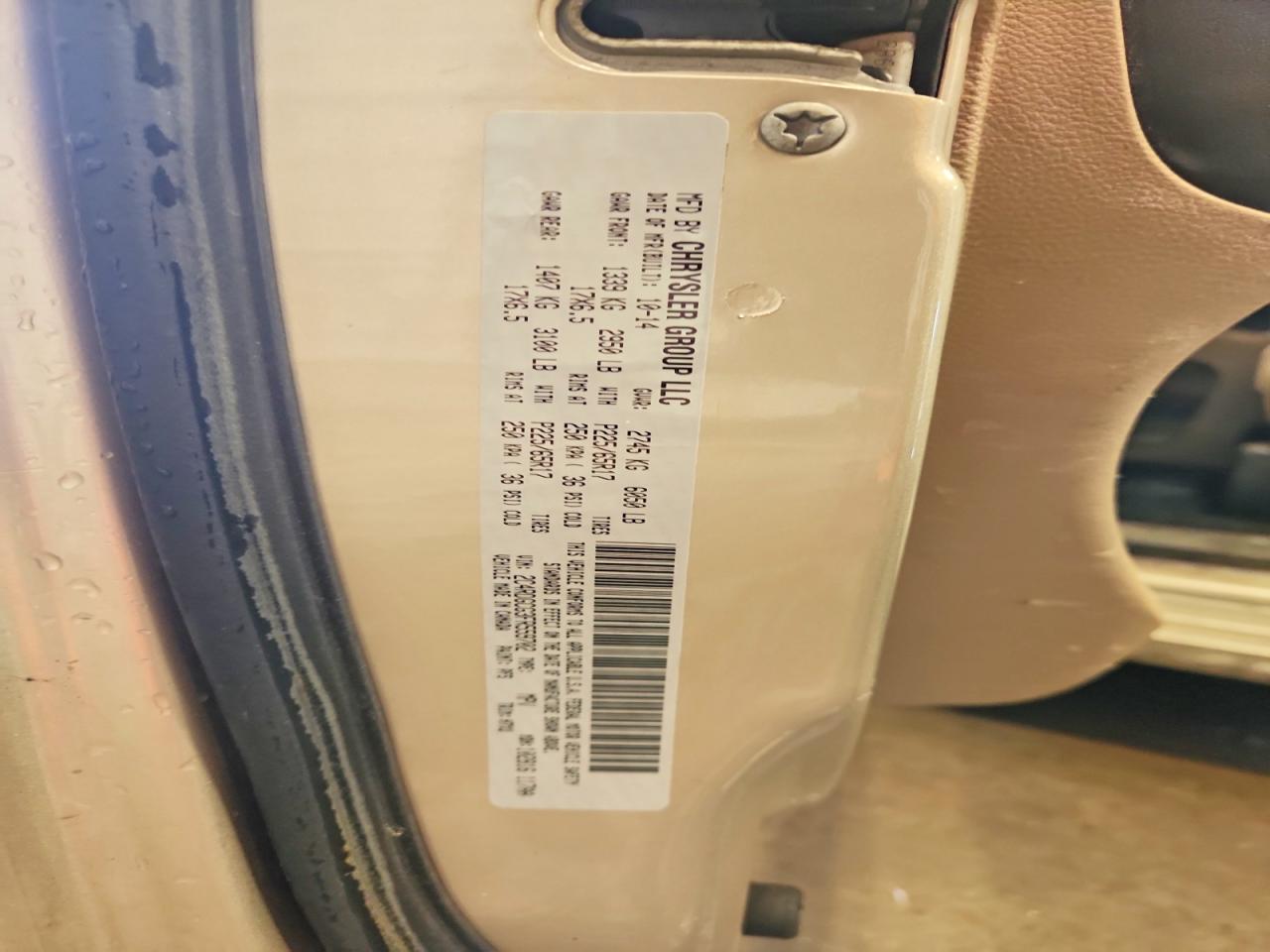 2015 Dodge Grand Caravan Sxt Tan vin: 2C4RDGCG3FR559702