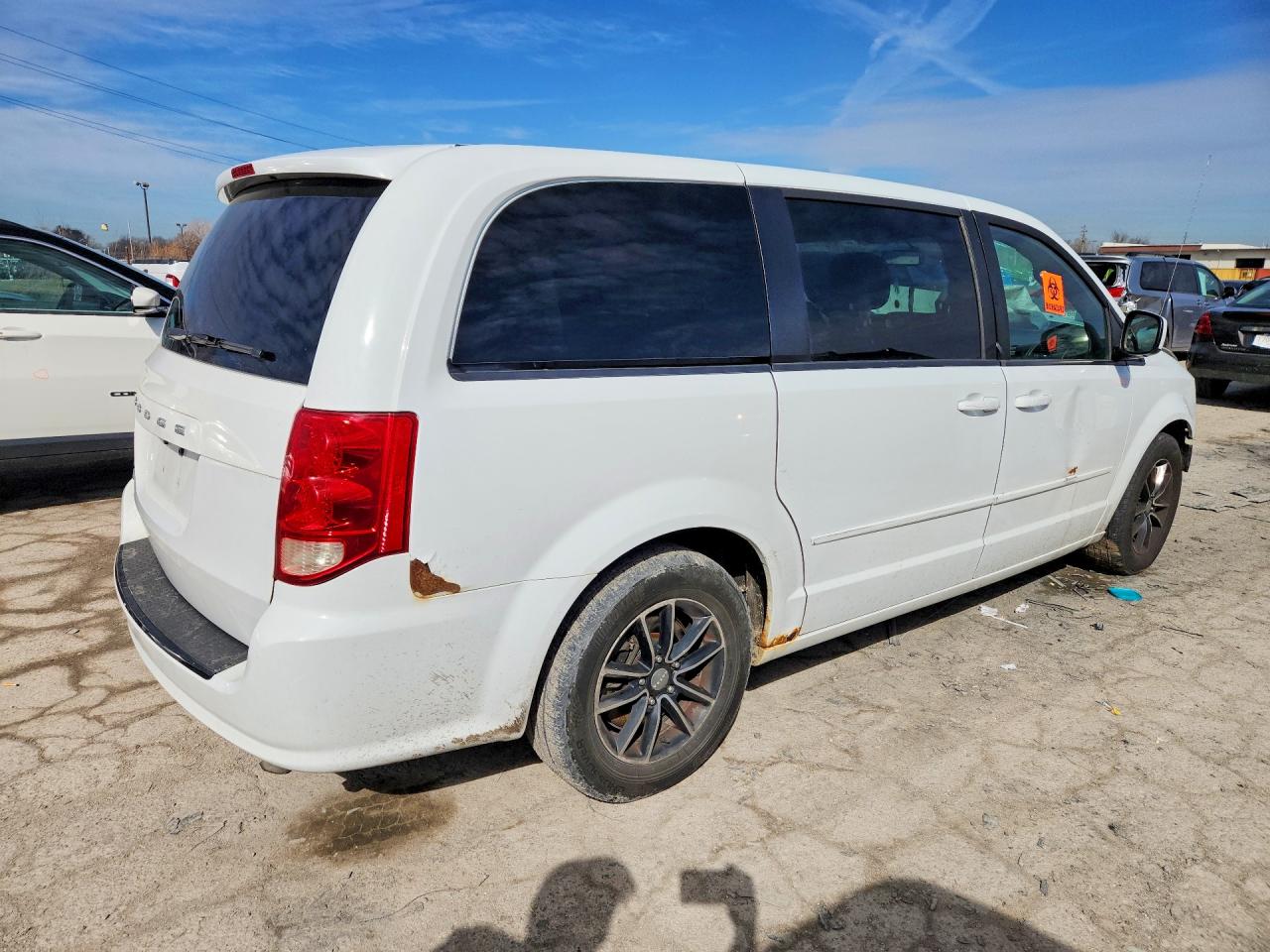 2015 Dodge Grand Caravan Sxt White vin: 2C4RDGCG3FR623821