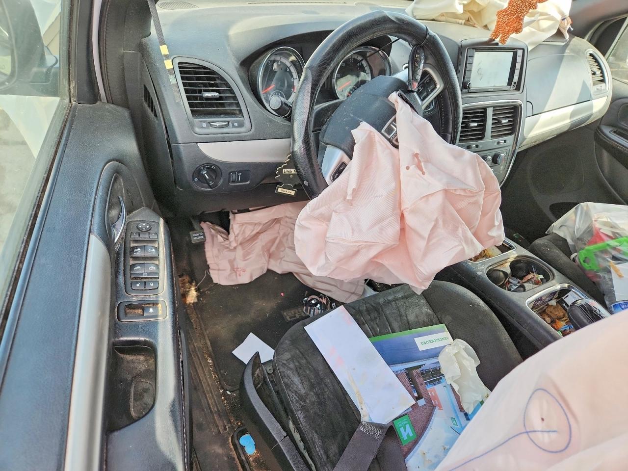 2015 Dodge Grand Caravan Sxt White vin: 2C4RDGCG3FR623821