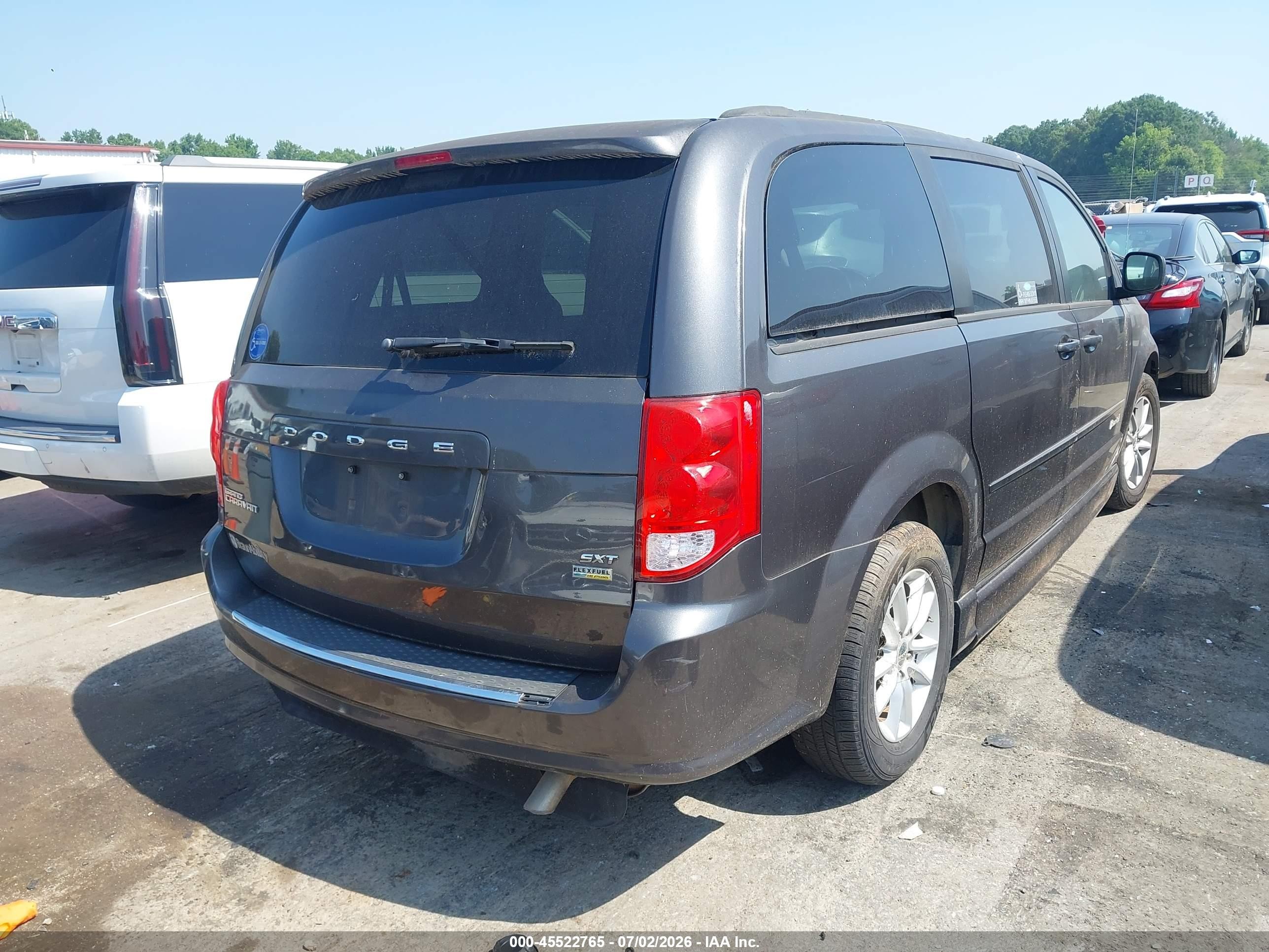 2015 Dodge Grand Caravan Sxt Gray vin: 2C4RDGCG3FR717293