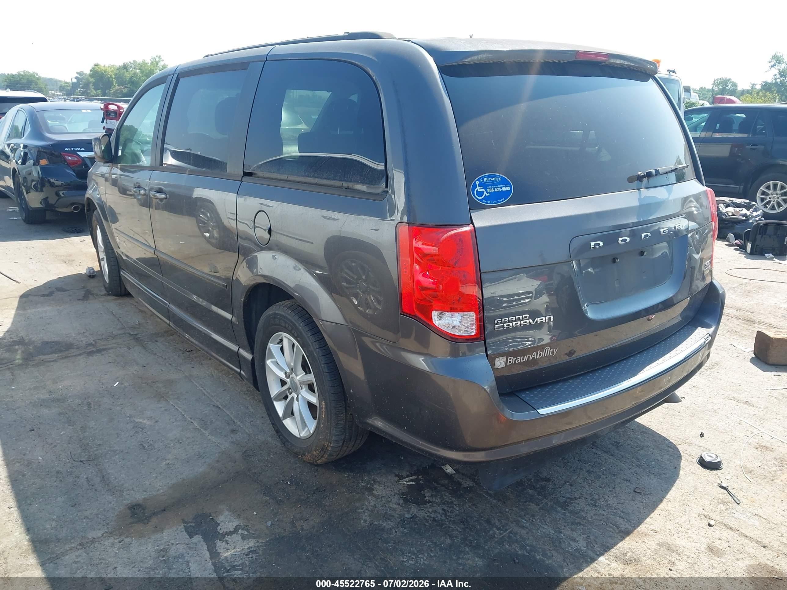 2015 Dodge Grand Caravan Sxt Gray vin: 2C4RDGCG3FR717293