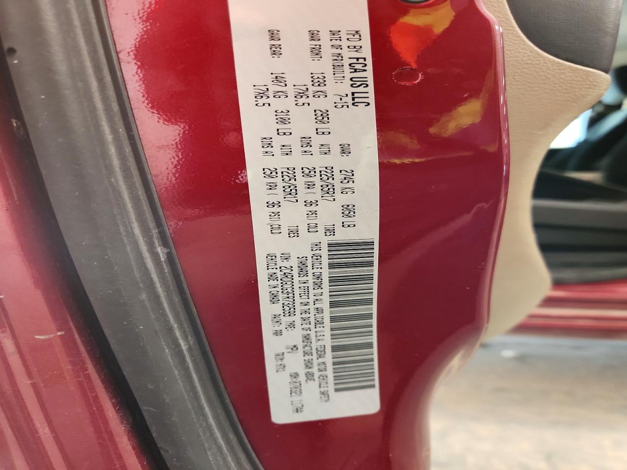2015 Dodge Grand Caravan Sxt Maroon vin: 2C4RDGCG3FR732599