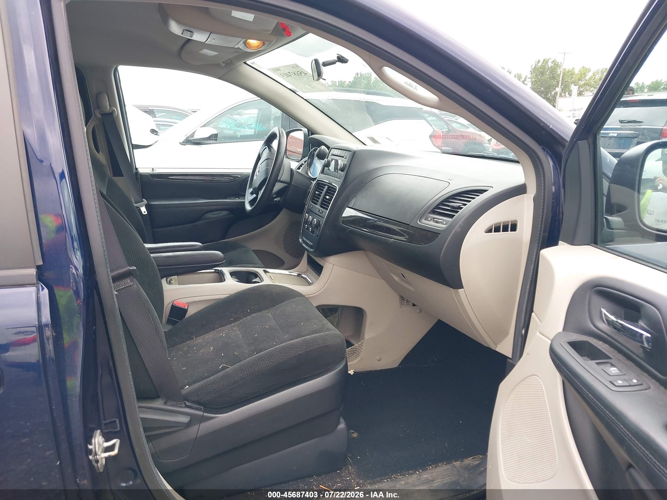 2015 Dodge Grand Caravan Sxt Dark Blue vin: 2C4RDGCG3FR733283
