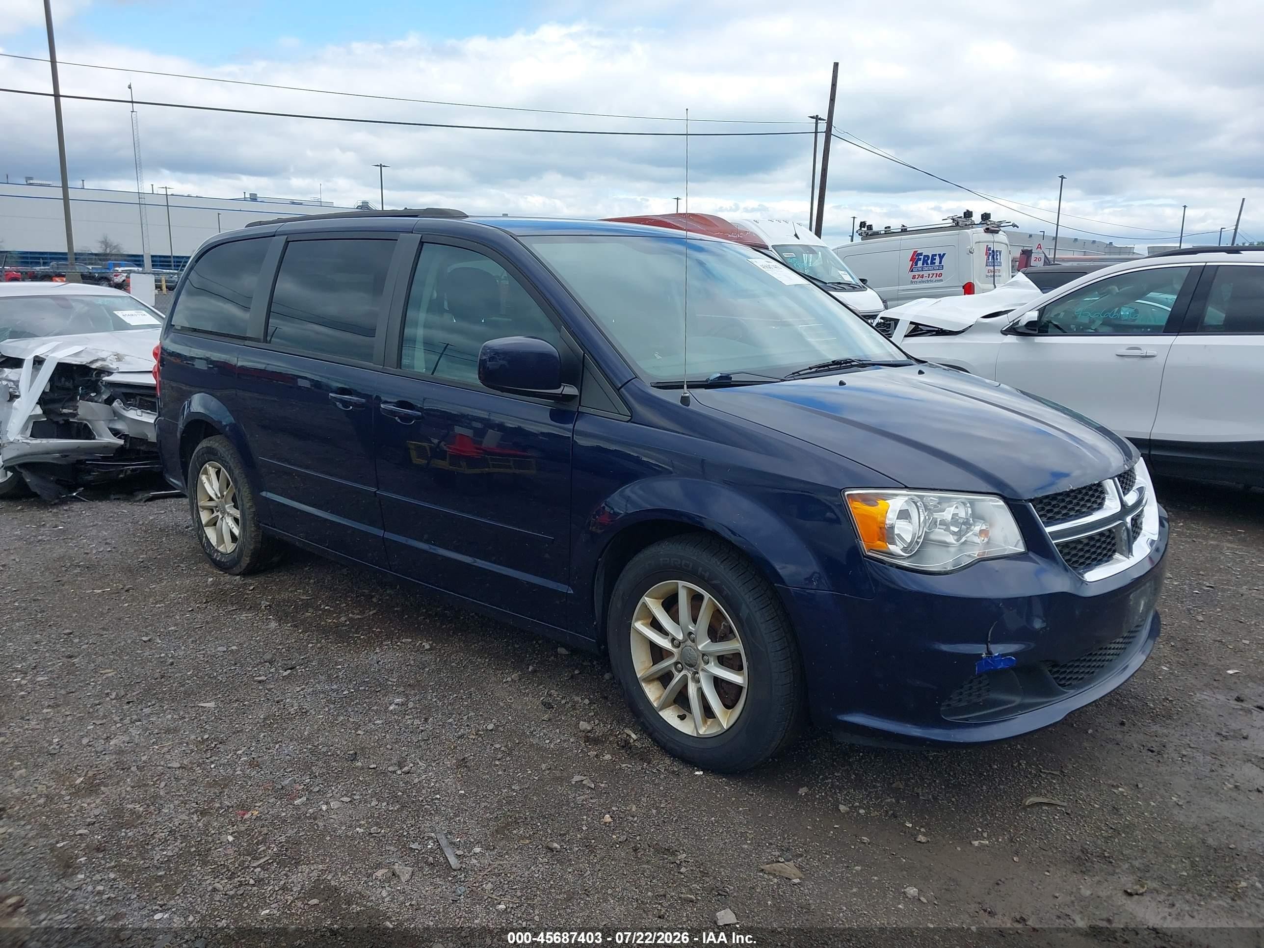 2015 Dodge Grand Caravan Sxt Dark Blue vin: 2C4RDGCG3FR733283