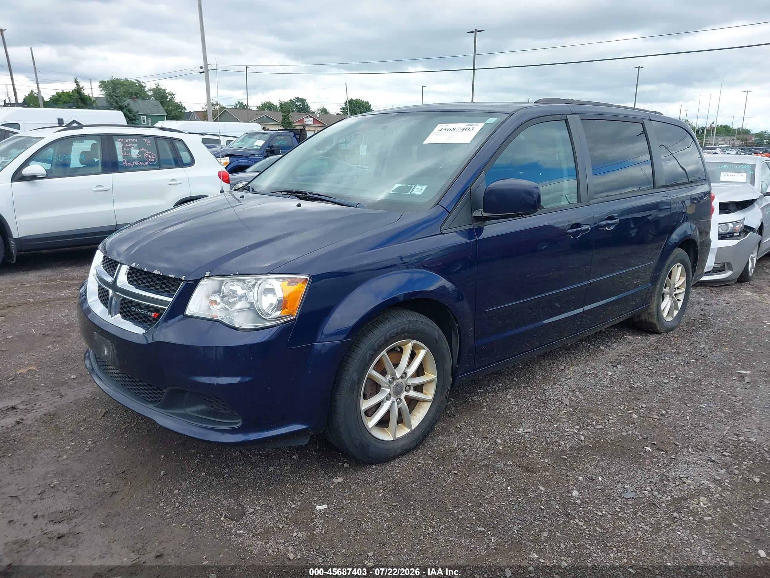 2015 Dodge Grand Caravan Sxt Dark Blue vin: 2C4RDGCG3FR733283