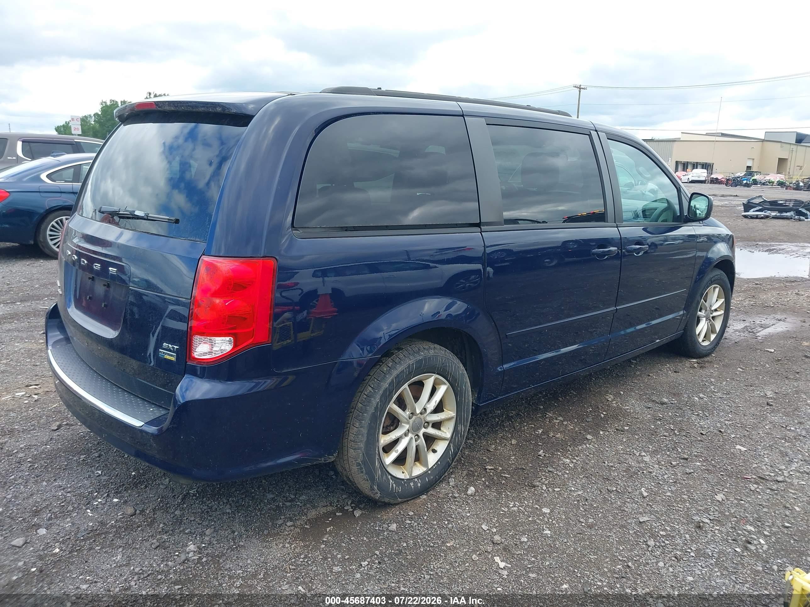 2015 Dodge Grand Caravan Sxt Dark Blue vin: 2C4RDGCG3FR733283