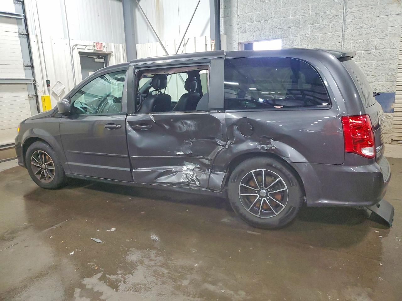 2015 Dodge Grand Caravan Sxt Gray vin: 2C4RDGCG3FR737513