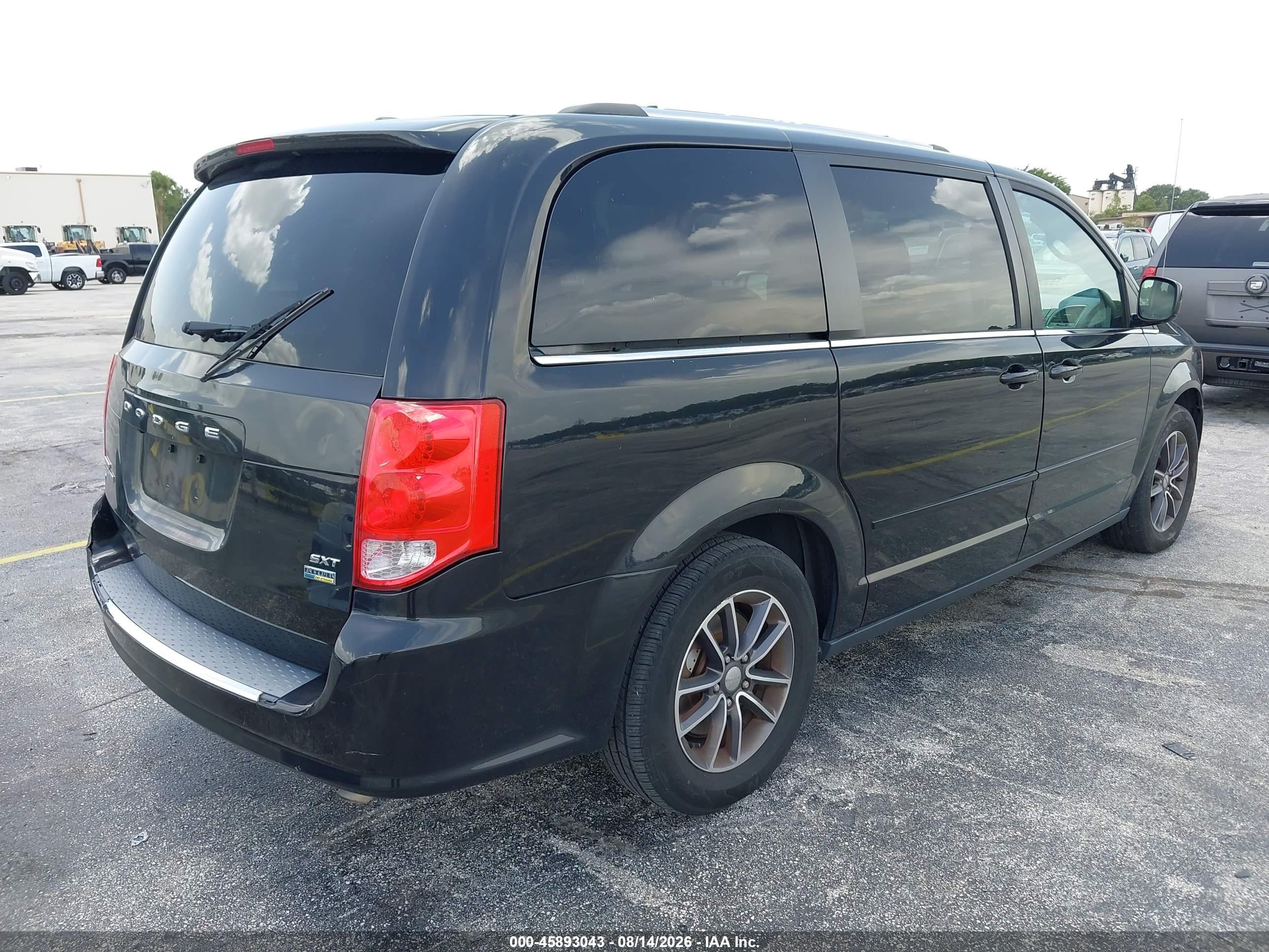 2017 Dodge Grand Caravan Sxt Black vin: 2C4RDGCG3HR790022
