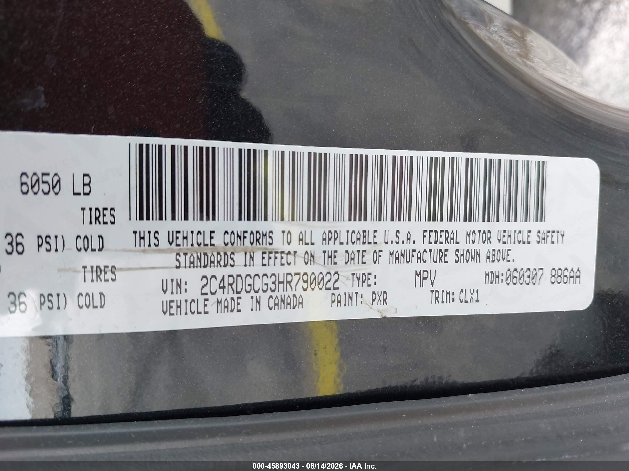 2017 Dodge Grand Caravan Sxt Black vin: 2C4RDGCG3HR790022