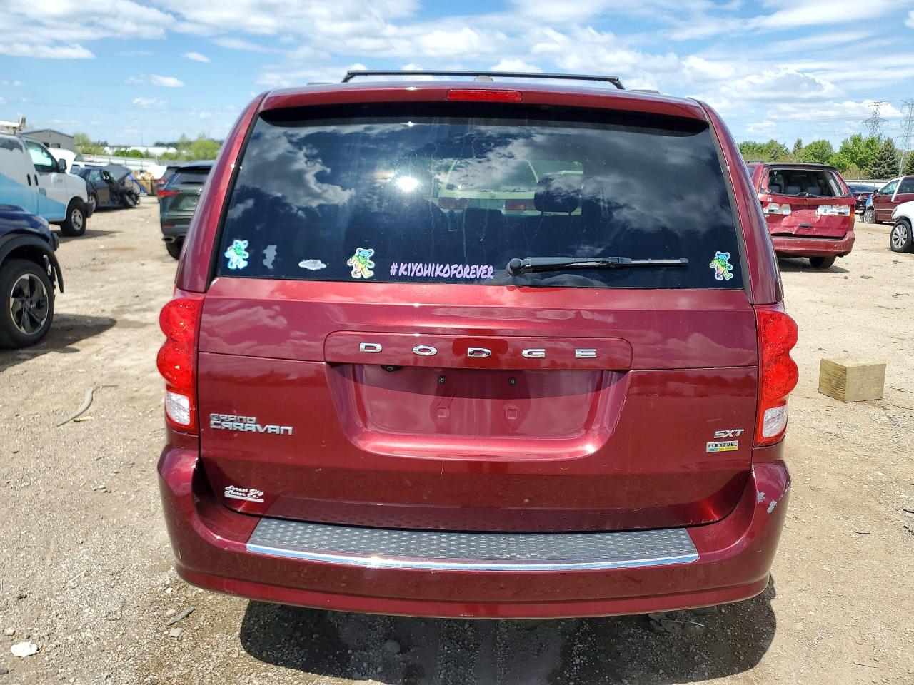 2017 Dodge Grand Caravan Sxt Red vin: 2C4RDGCG3HR814092