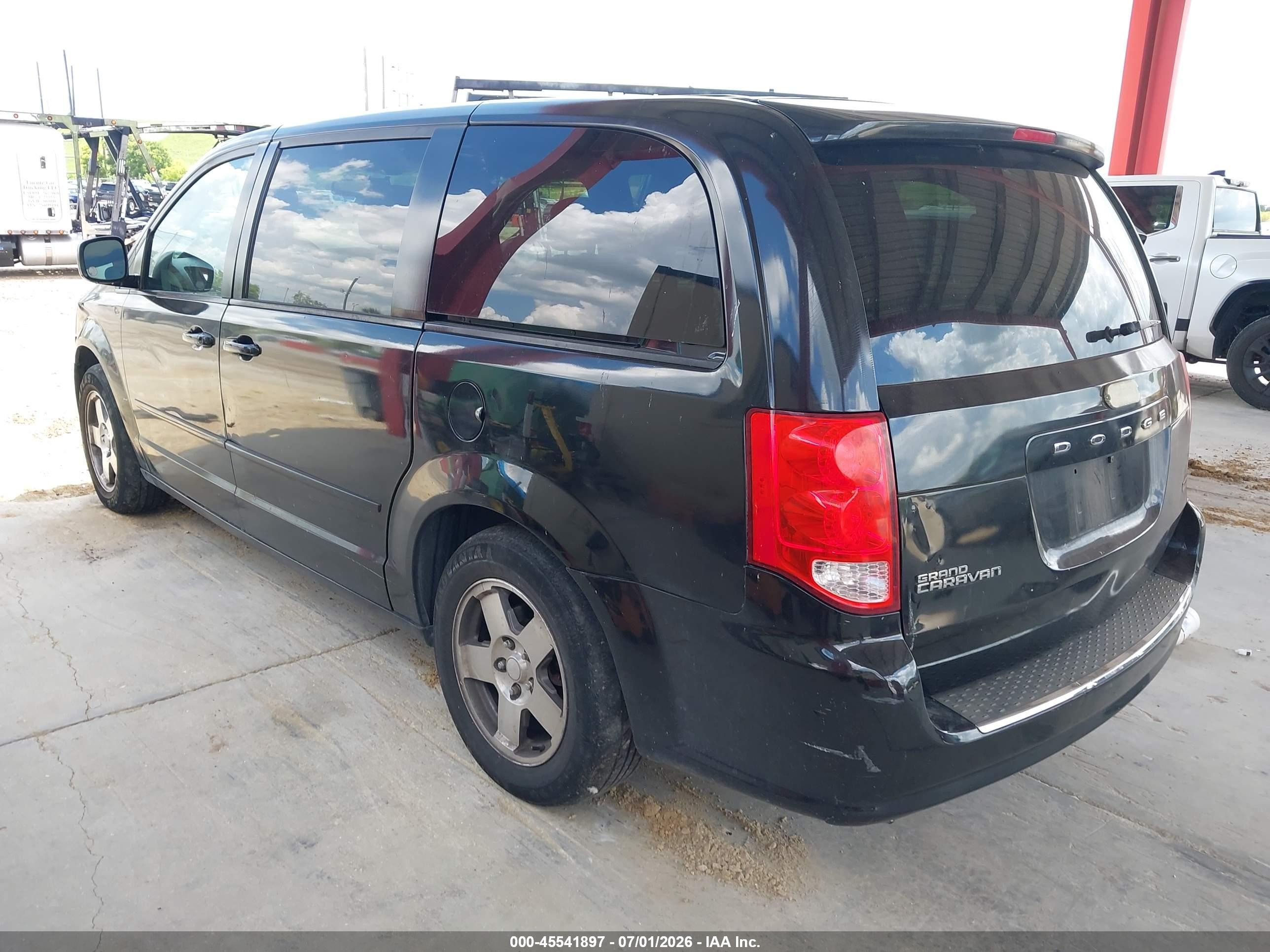 2012 Dodge Grand Caravan Sxt Black vin: 2C4RDGCG4CR153651