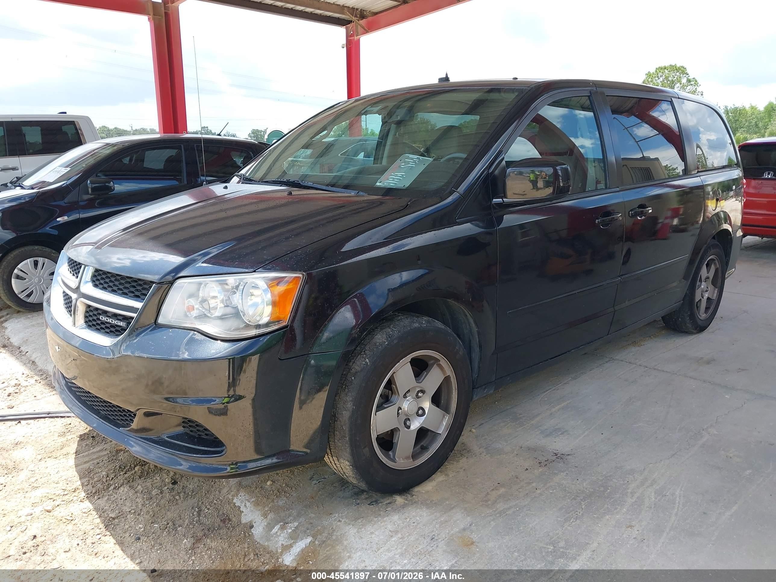2012 Dodge Grand Caravan Sxt Black vin: 2C4RDGCG4CR153651