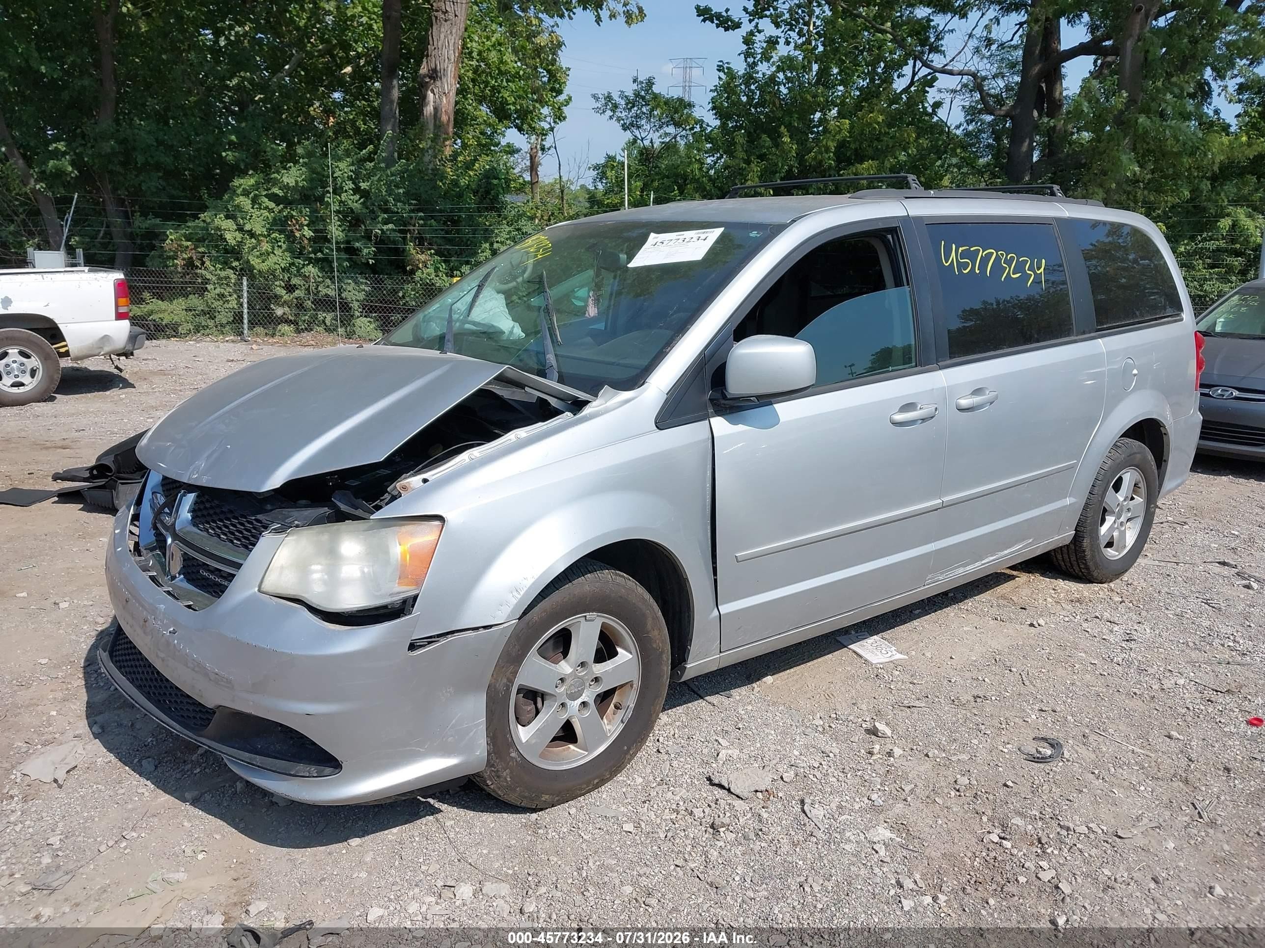 2012 Dodge Grand Caravan Sxt Серебряный vin: 2C4RDGCG4CR183734