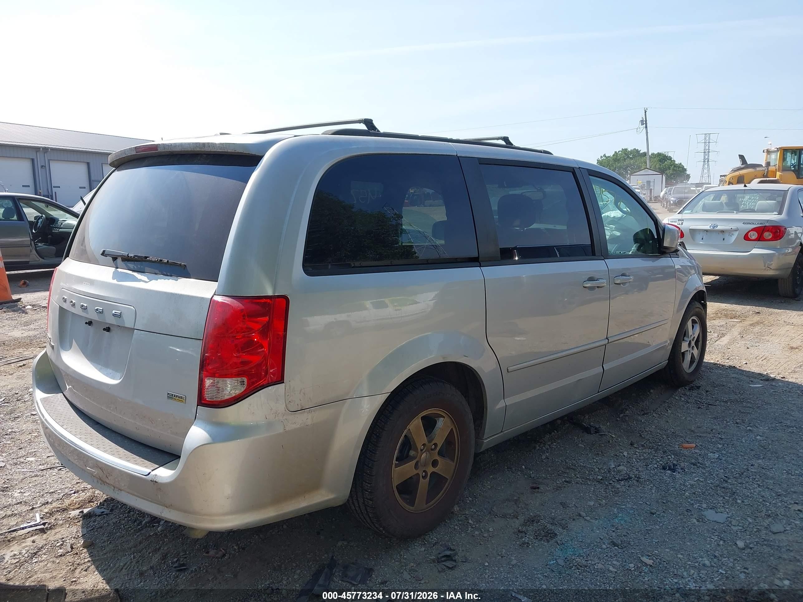 2012 Dodge Grand Caravan Sxt Серебряный vin: 2C4RDGCG4CR183734