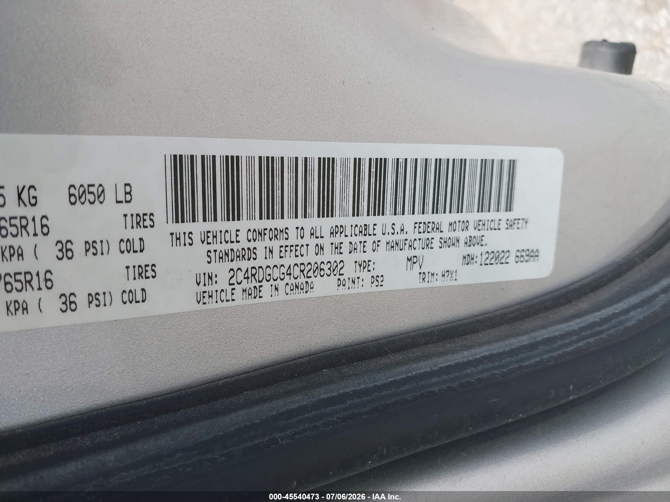 2012 Dodge Grand Caravan Sxt Silver vin: 2C4RDGCG4CR206302