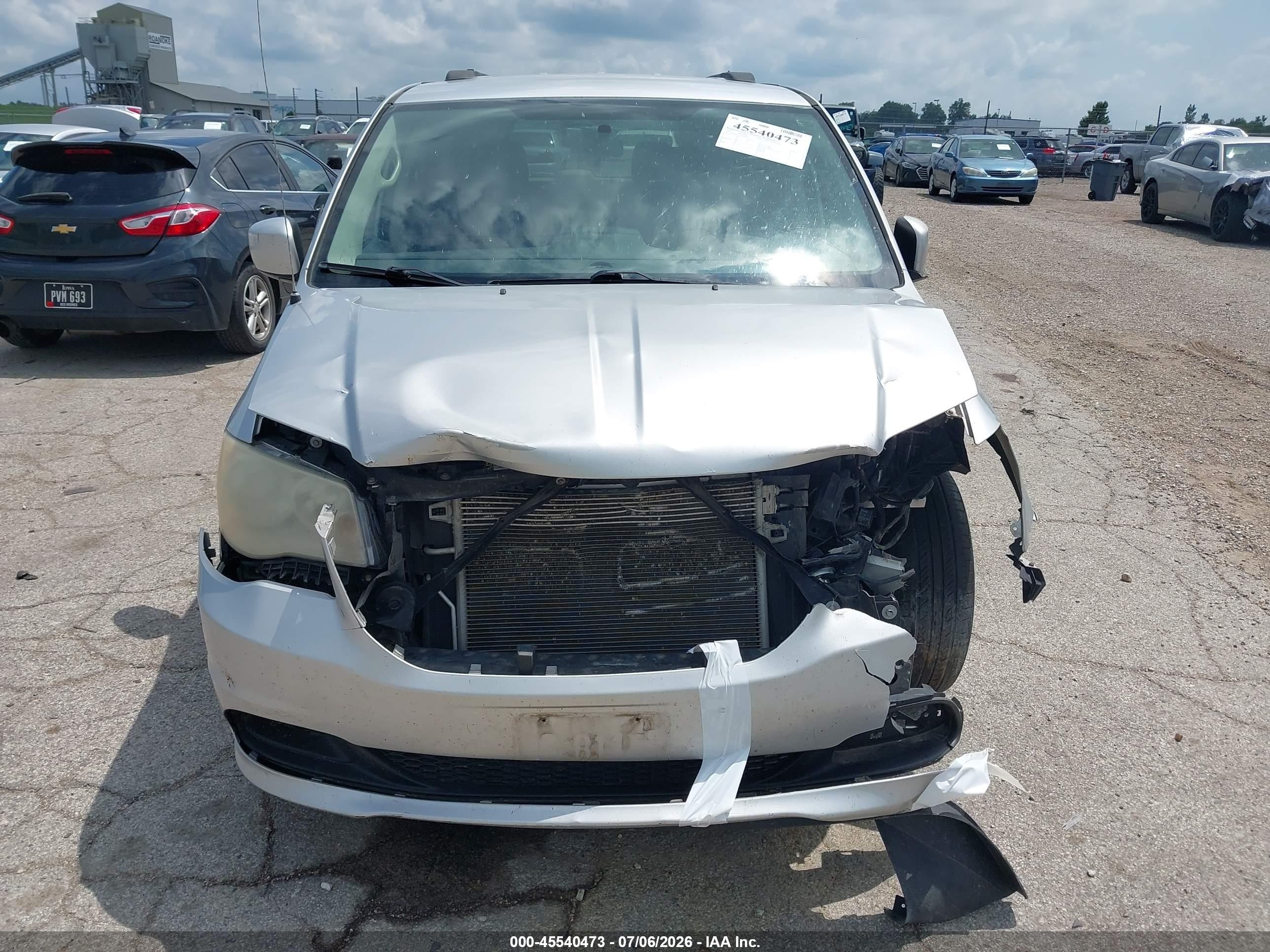 2012 Dodge Grand Caravan Sxt Silver vin: 2C4RDGCG4CR206302
