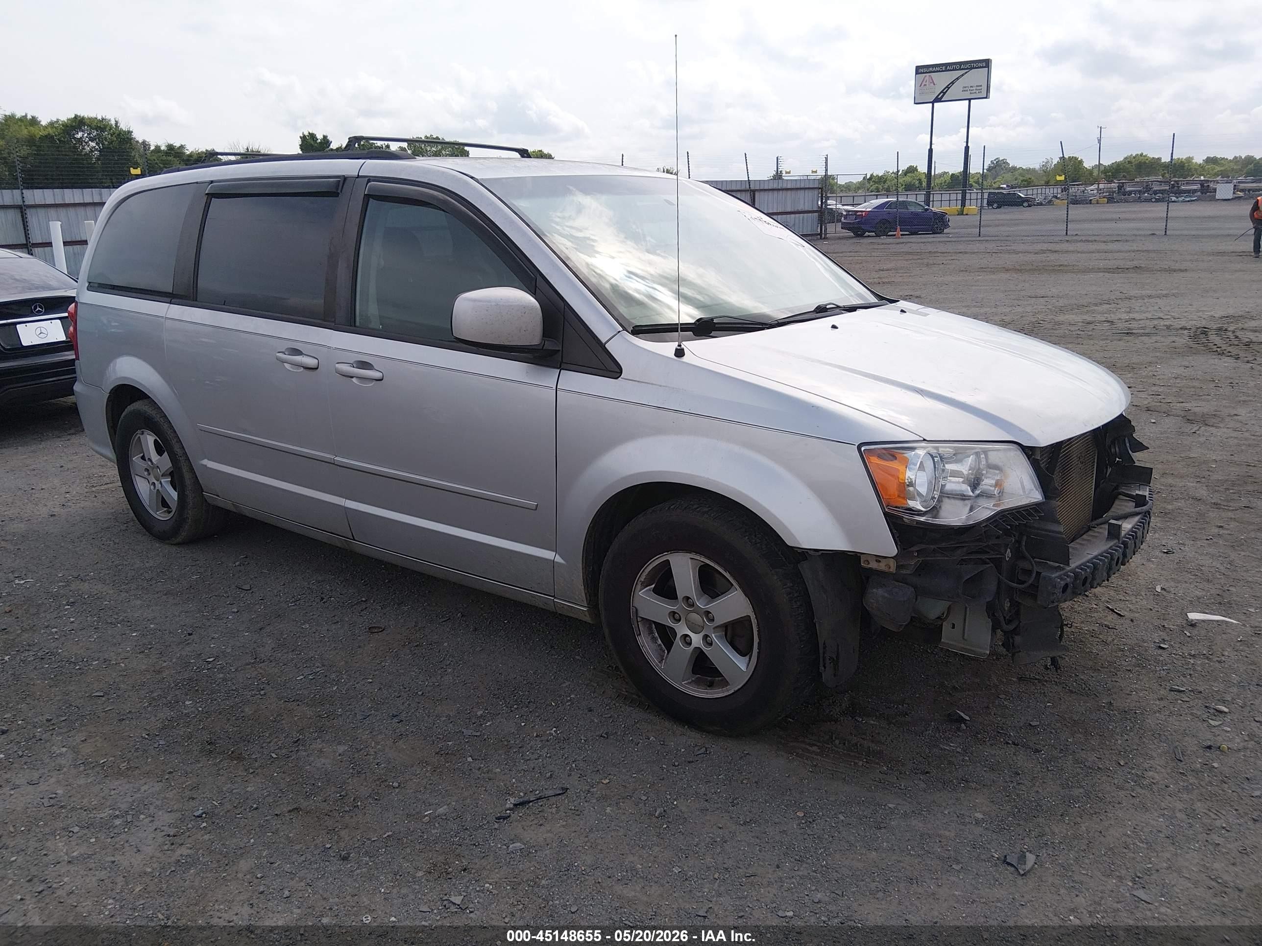 2012 Dodge Grand Caravan Sxt Silver vin: 2C4RDGCG4CR224296