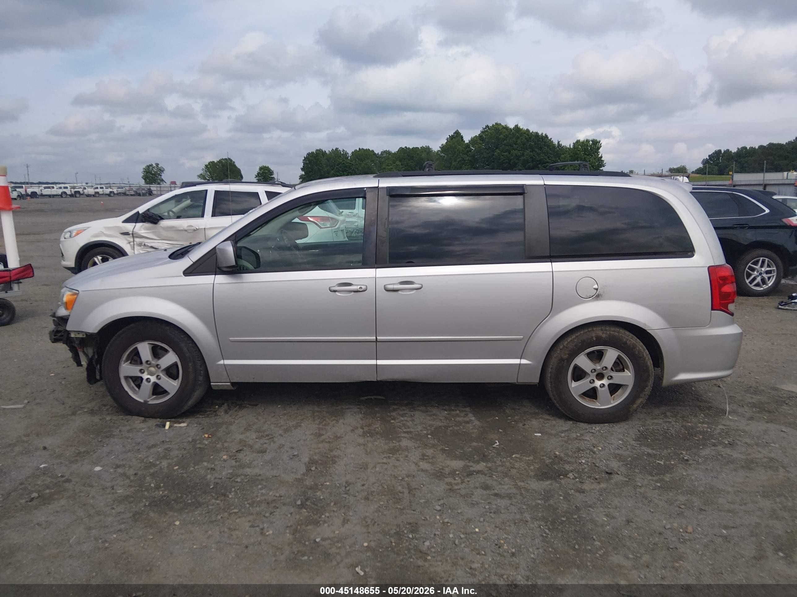 2012 Dodge Grand Caravan Sxt Silver vin: 2C4RDGCG4CR224296