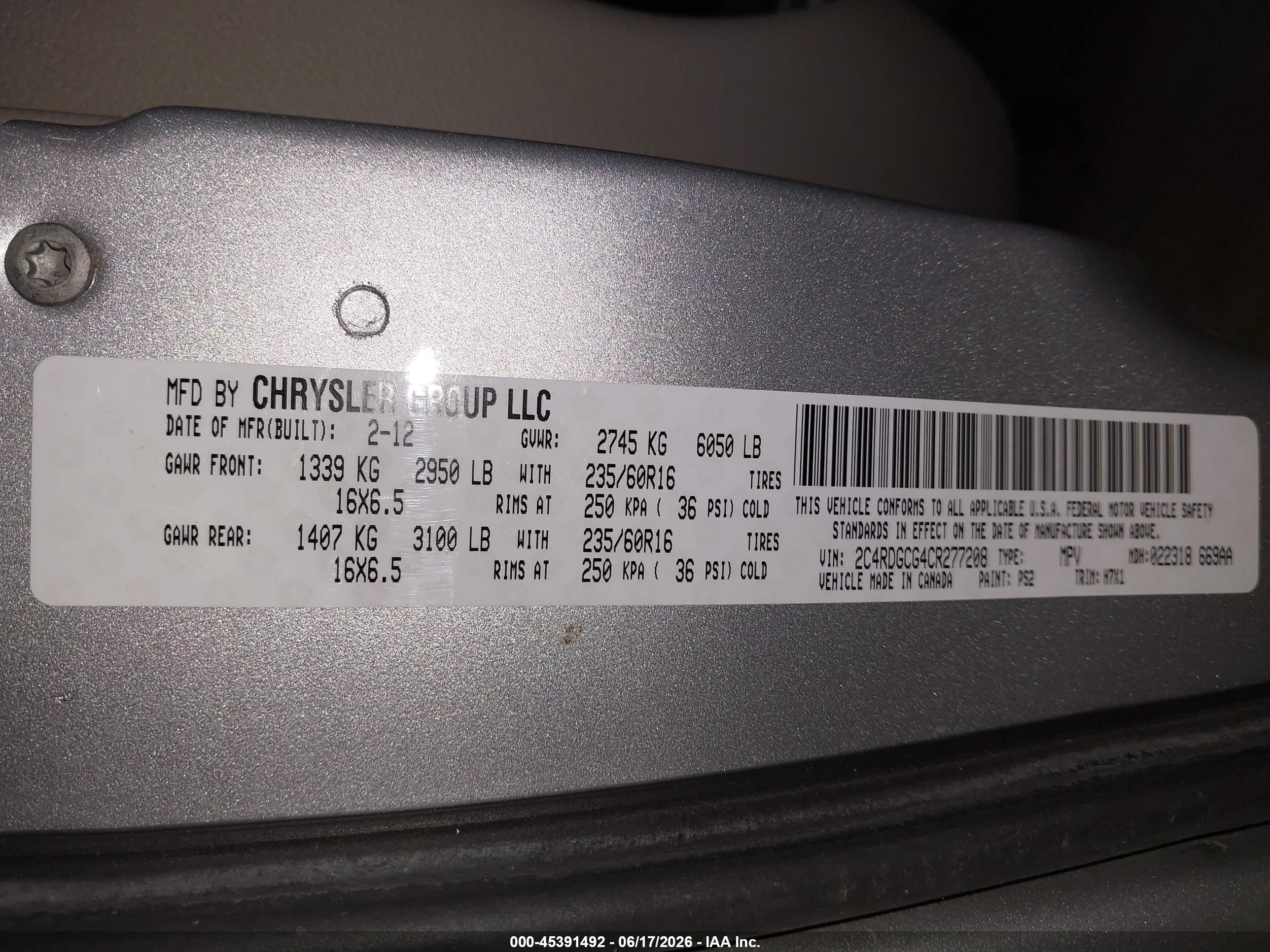 2012 Dodge Grand Caravan Sxt Silver vin: 2C4RDGCG4CR277208
