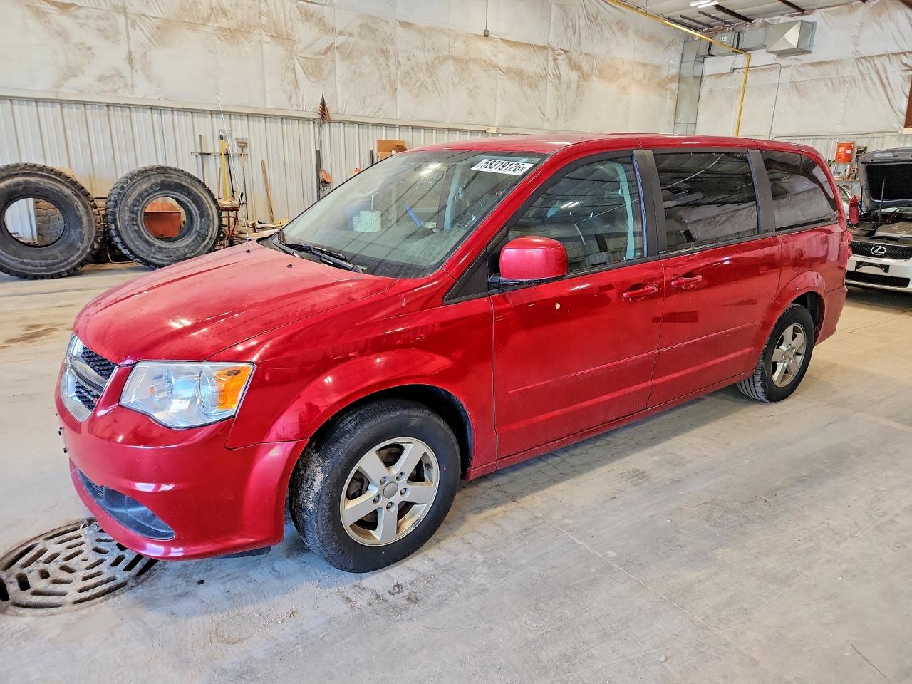 2013 Dodge Grand Caravan Sxt Red vin: 2C4RDGCG4DR527127