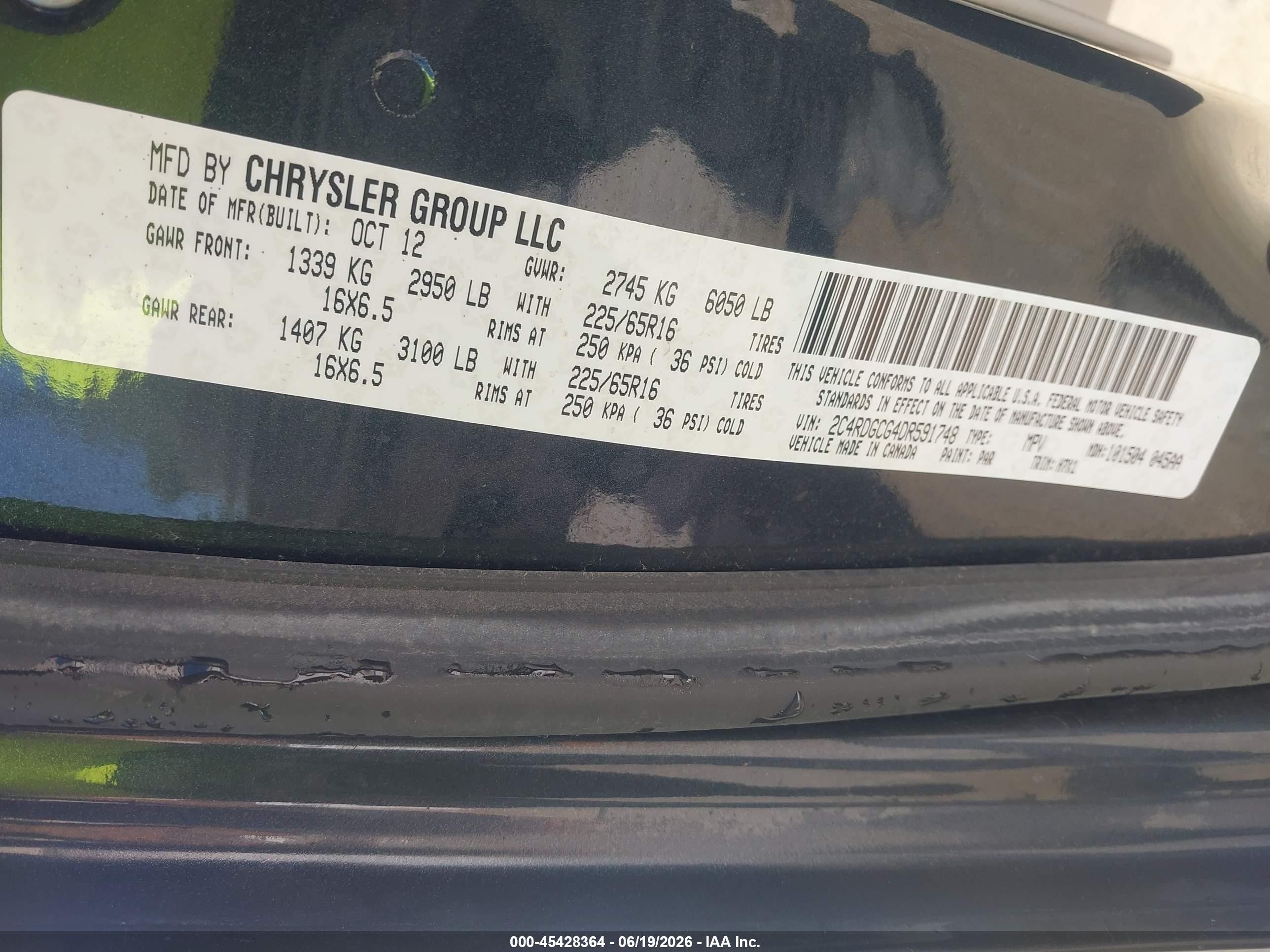 2013 Dodge Grand Caravan Sxt Blue vin: 2C4RDGCG4DR591748