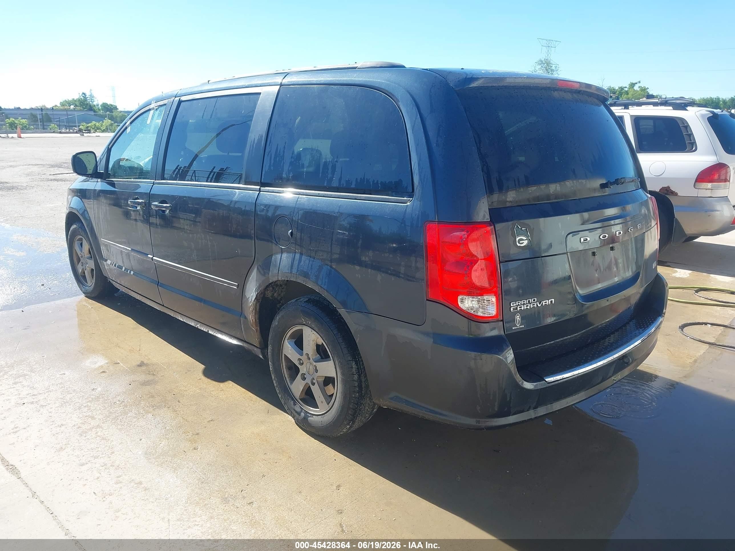 2013 Dodge Grand Caravan Sxt Blue vin: 2C4RDGCG4DR591748