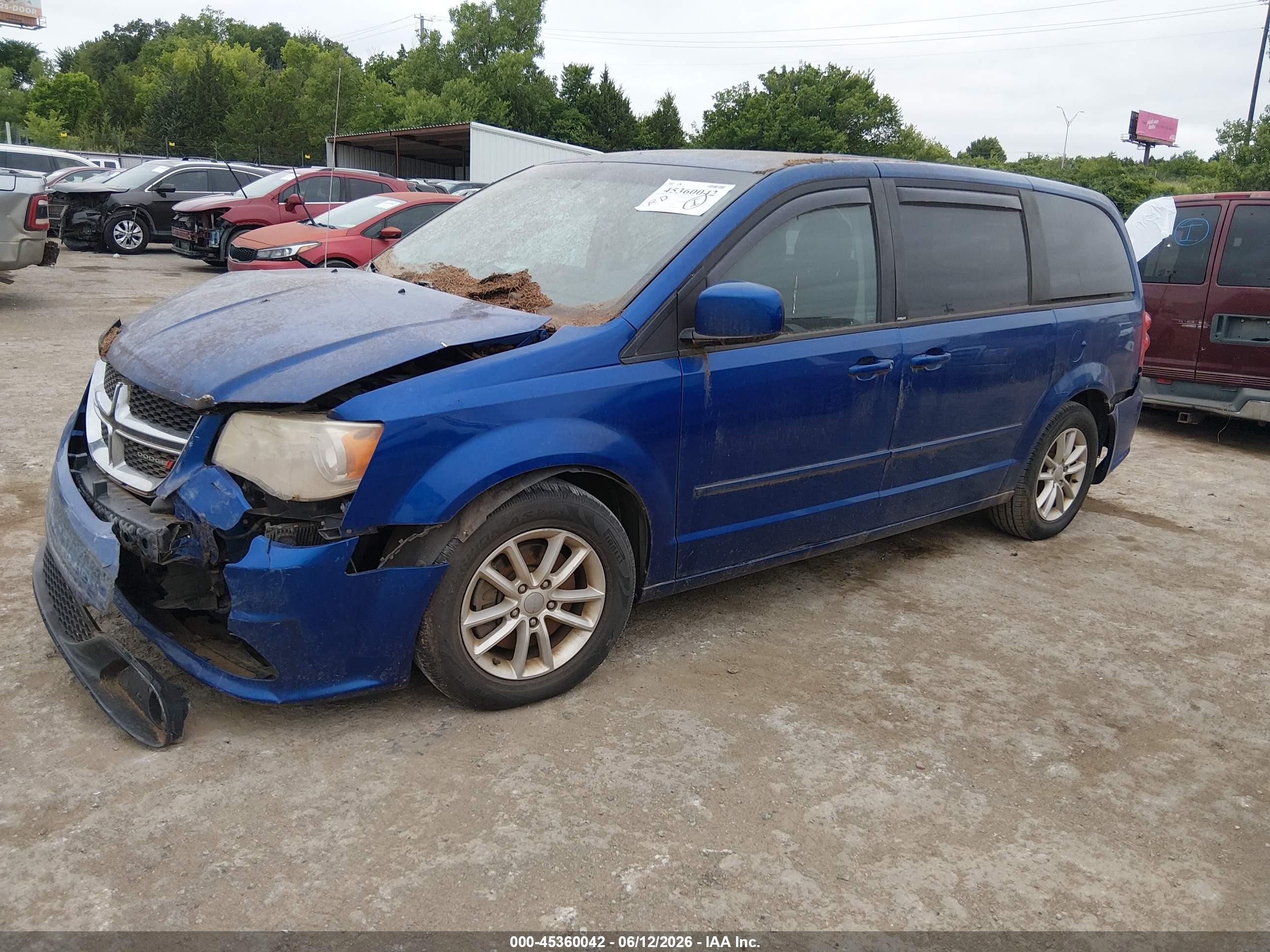 2013 Dodge Grand Caravan Sxt Синий vin: 2C4RDGCG4DR687928