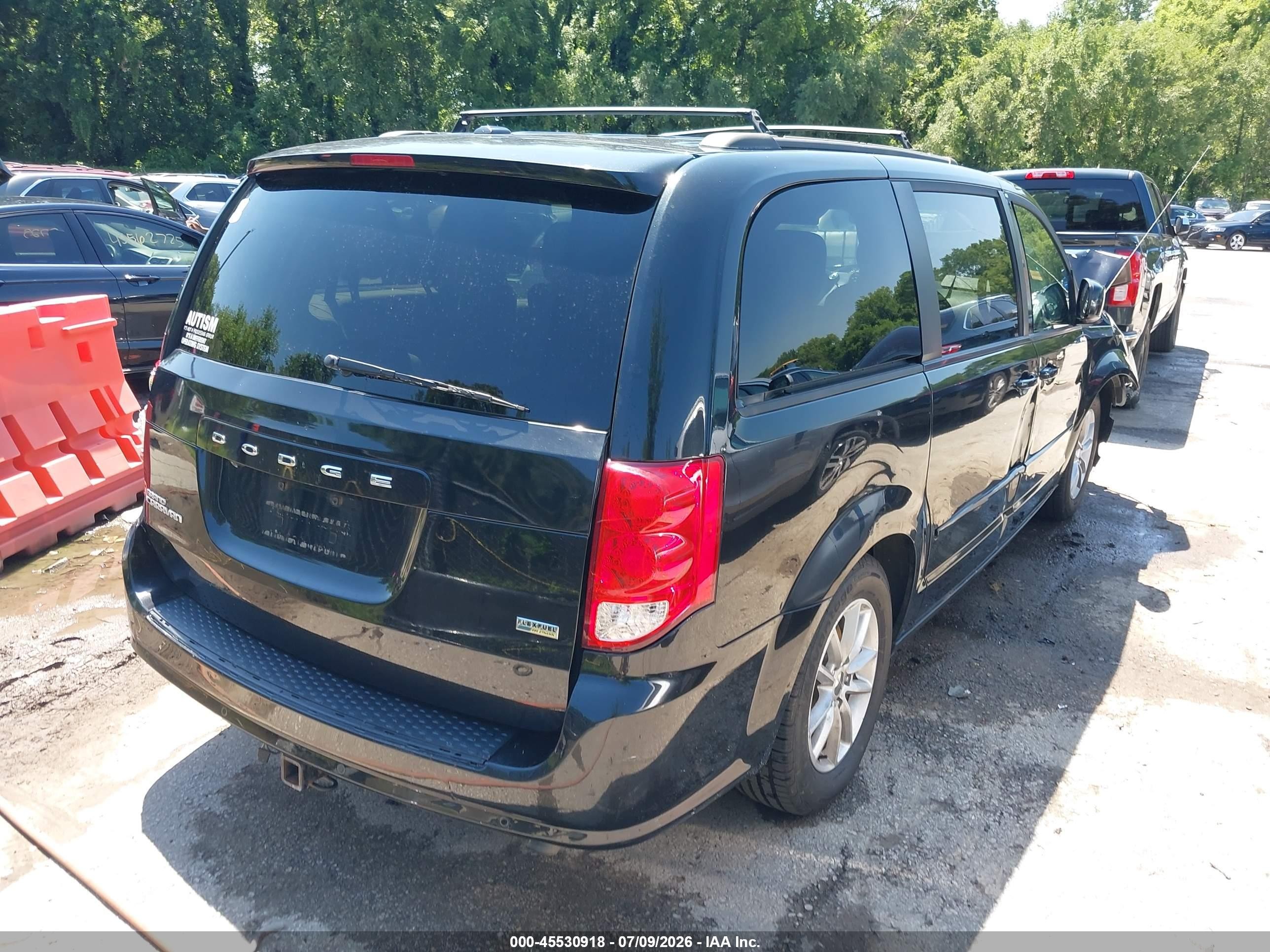 2013 Dodge Grand Caravan Sxt Black vin: 2C4RDGCG4DR718594