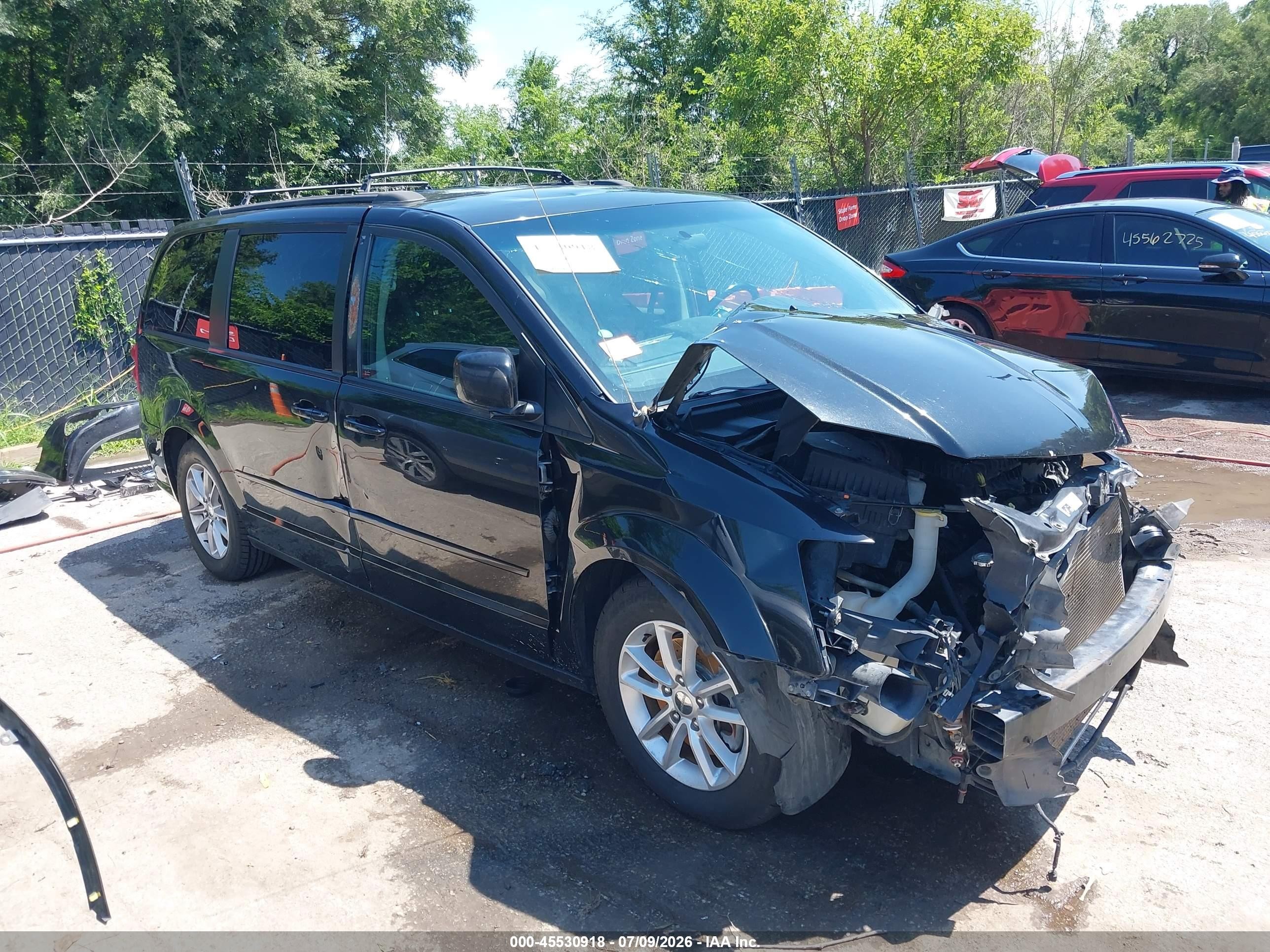 2013 Dodge Grand Caravan Sxt Black vin: 2C4RDGCG4DR718594