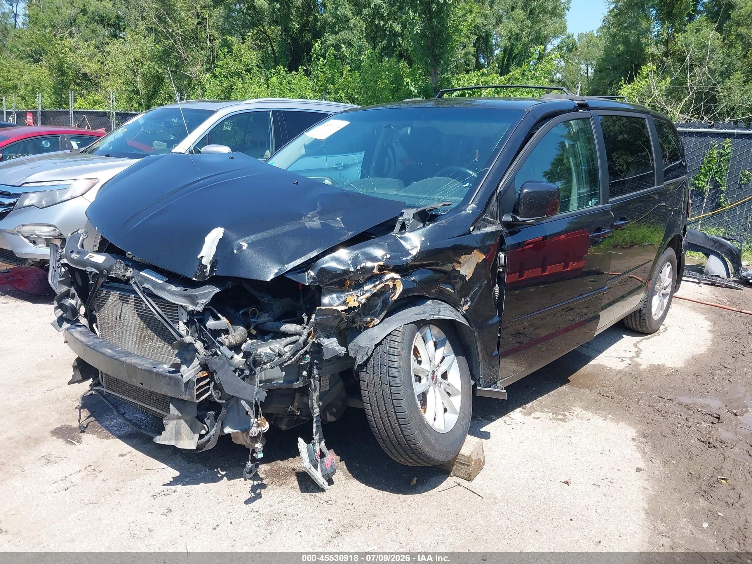 2013 Dodge Grand Caravan Sxt Black vin: 2C4RDGCG4DR718594