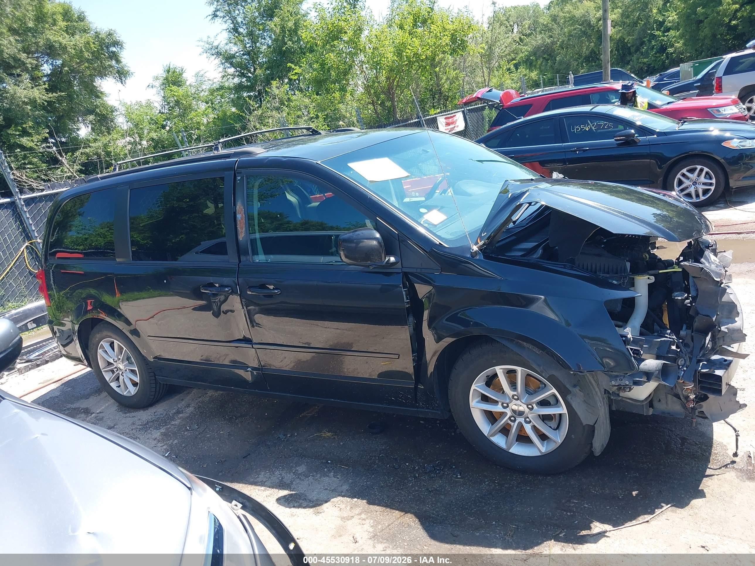 2013 Dodge Grand Caravan Sxt Black vin: 2C4RDGCG4DR718594