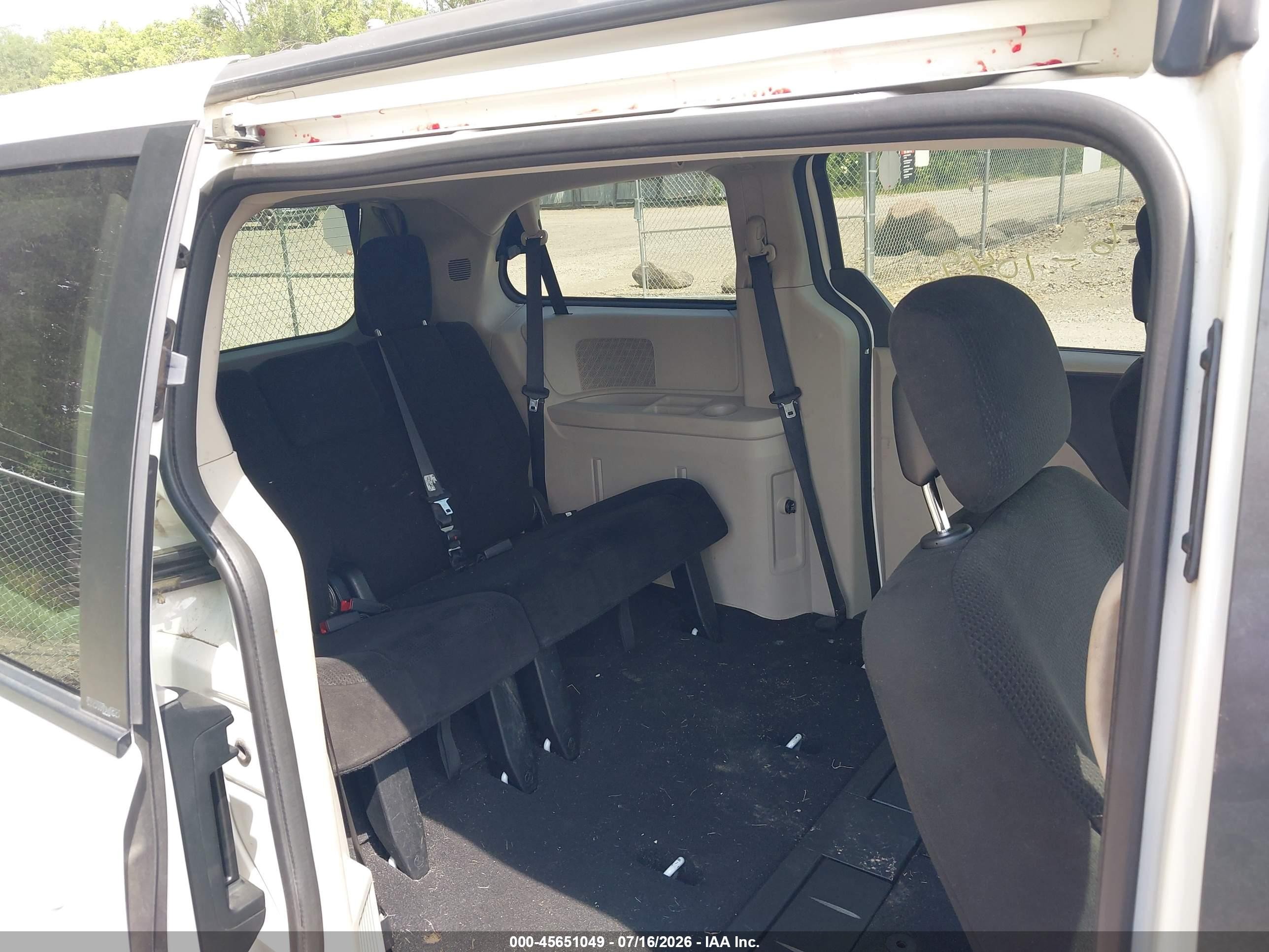 2013 Dodge Grand Caravan Sxt White vin: 2C4RDGCG4DR748503